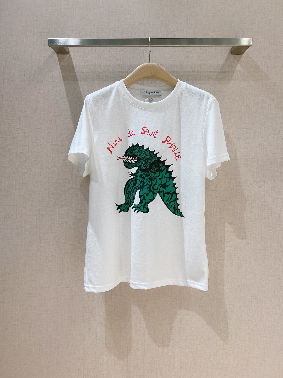 Dragon コットン & リネン 半袖Tシャツ クリスチャン・ディオール Tシャツ コピー ホワイト