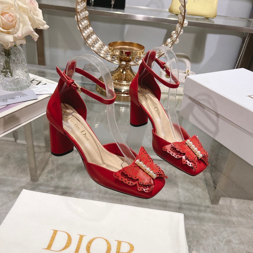 エレガント Dior Tale パンプス クリスチャン・ディオール パンプス コピー レッド