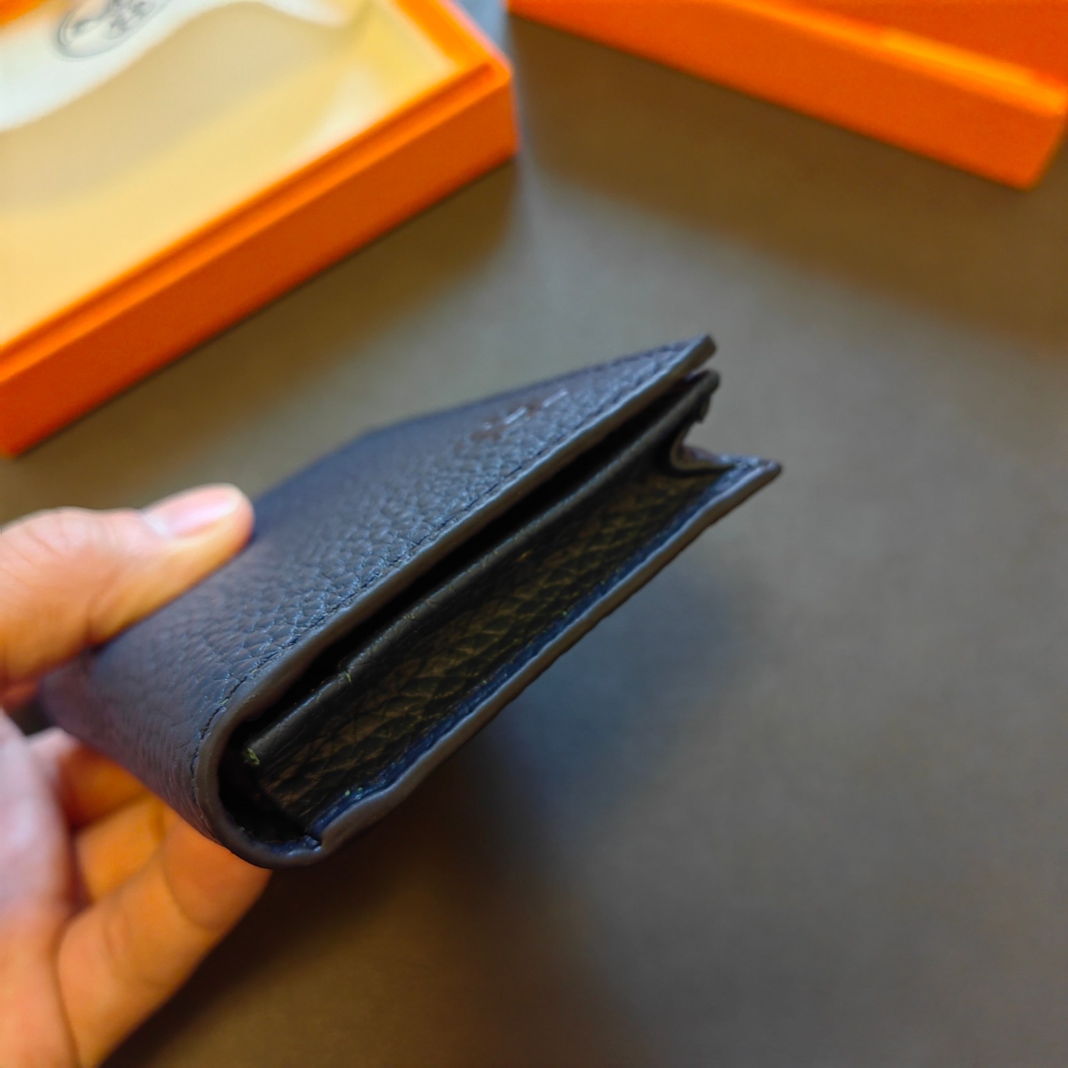 シンプル コンパクト 名刺入れ カードケース エルメス 財布