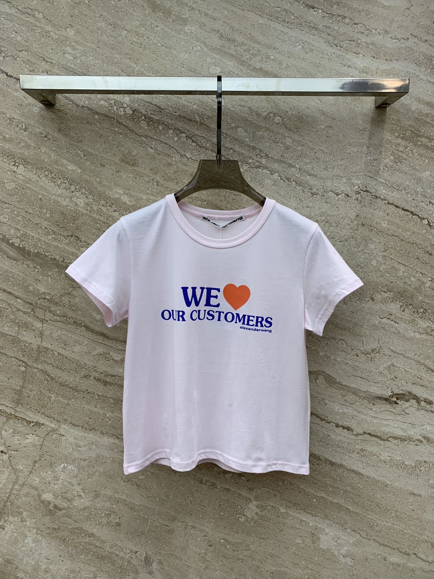 ove our customers プリント半袖Tシャツ アレキサンダーワング tシャツ コピー