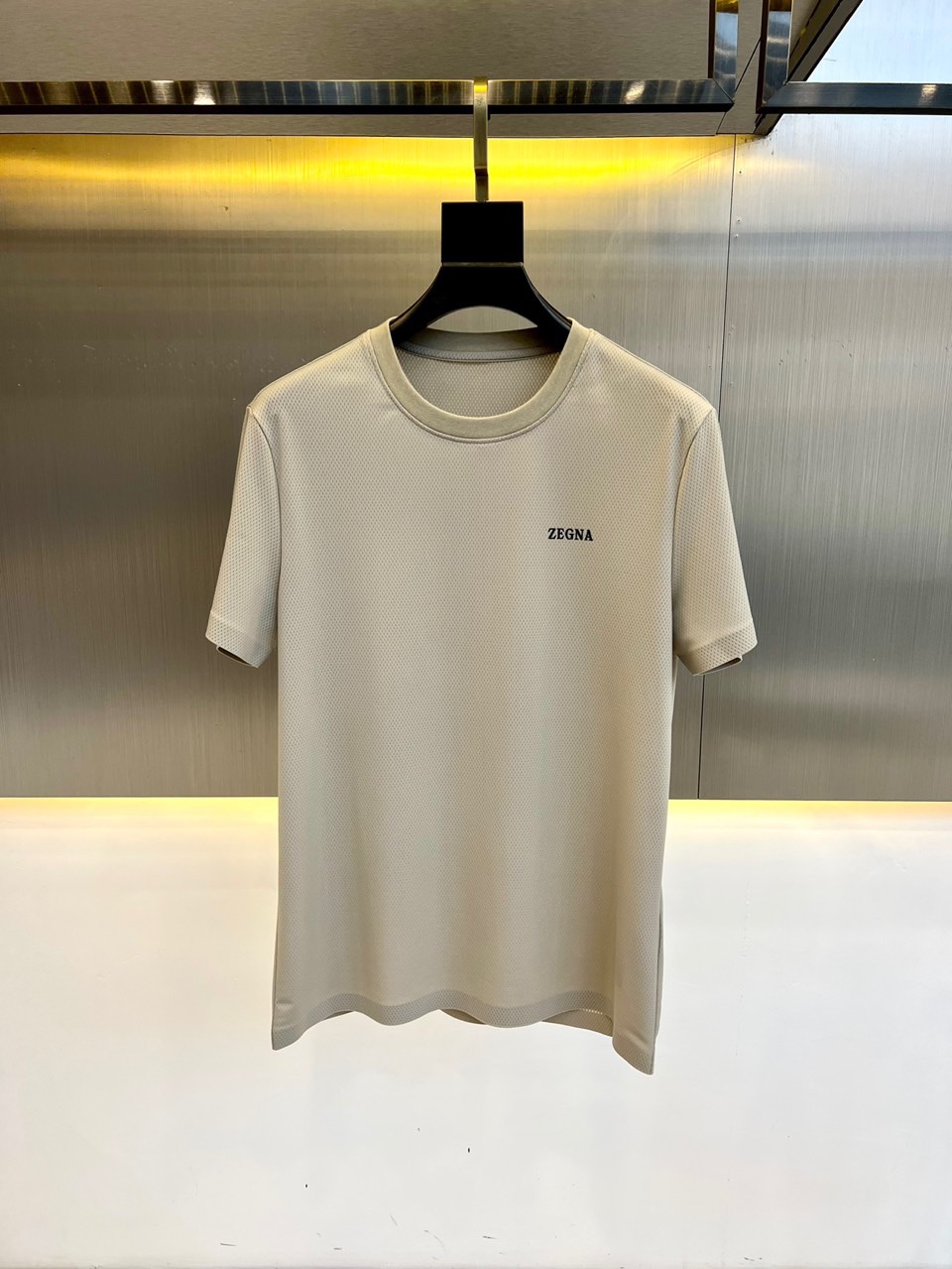 快適 ストレッチ アイスシルク エルメネジルド・ゼニア Tシャツ コピー 
