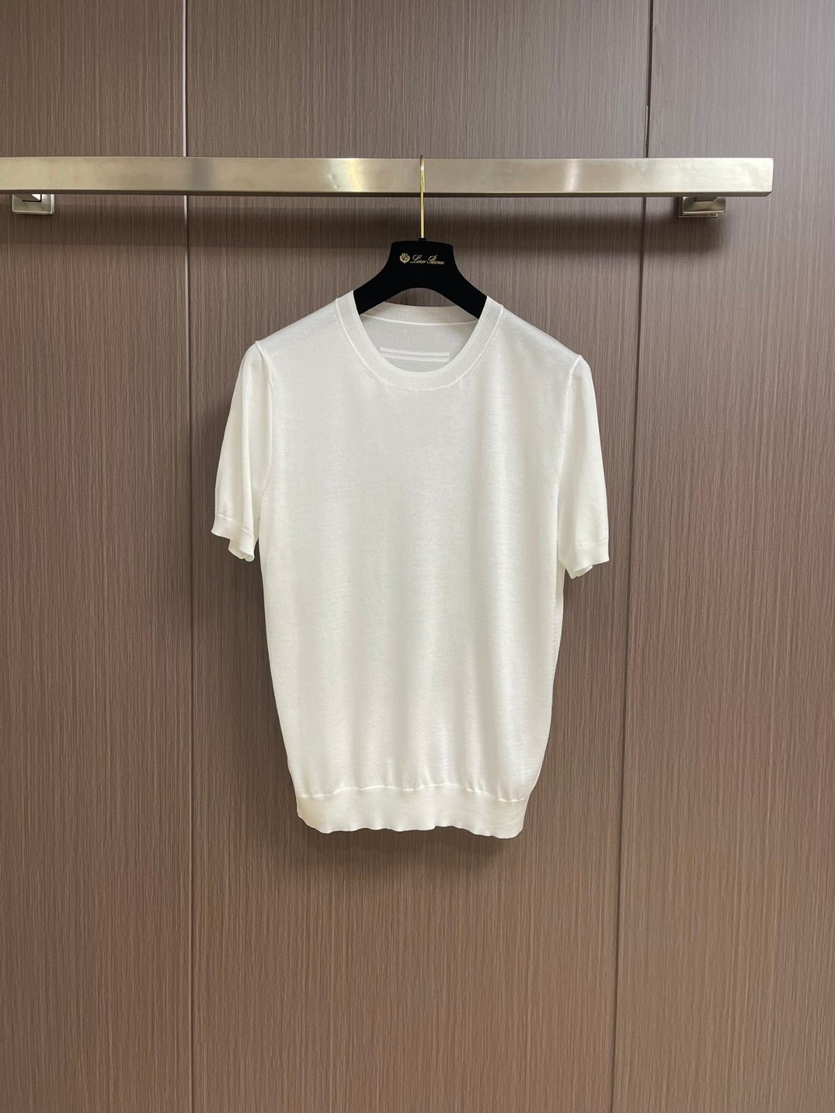 シンプル 快適 ニット 半袖Tシャツ エルメネジルド・ゼニア ニット コピー ホワイト