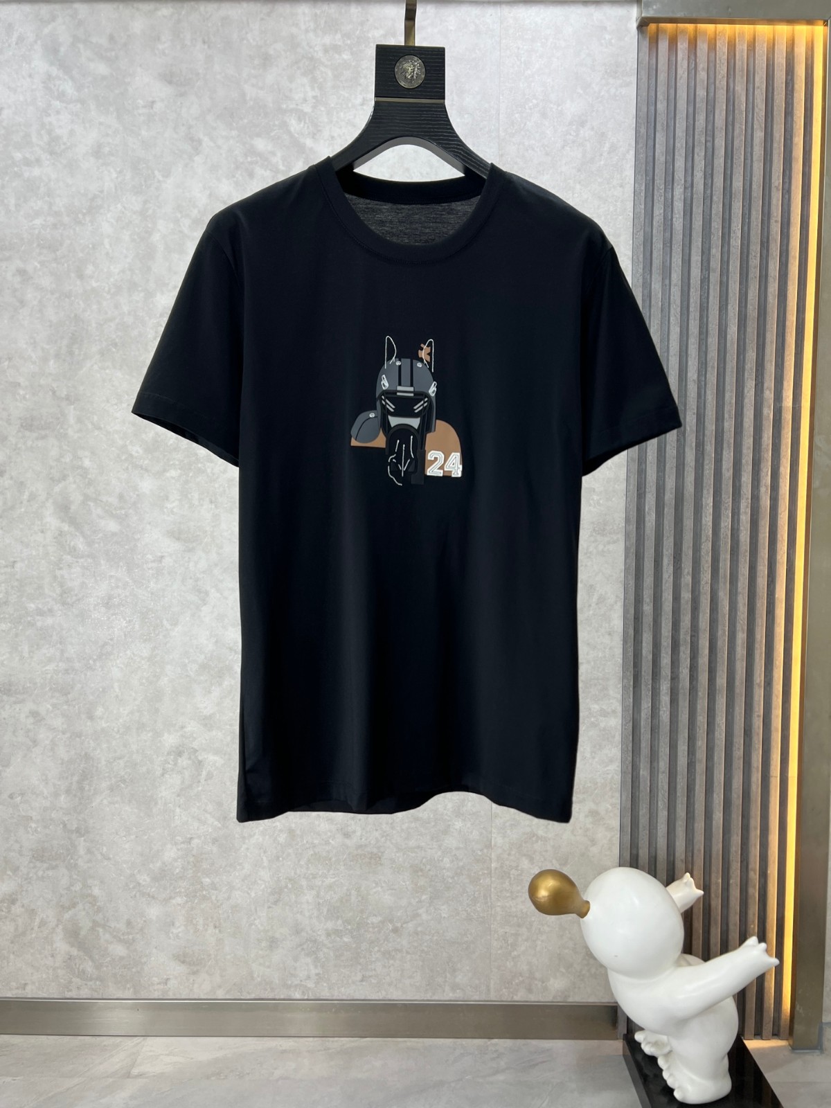 人気 定番 クォーターブH 半袖Tシャツ エルメス Tシャツ コピー ブラック