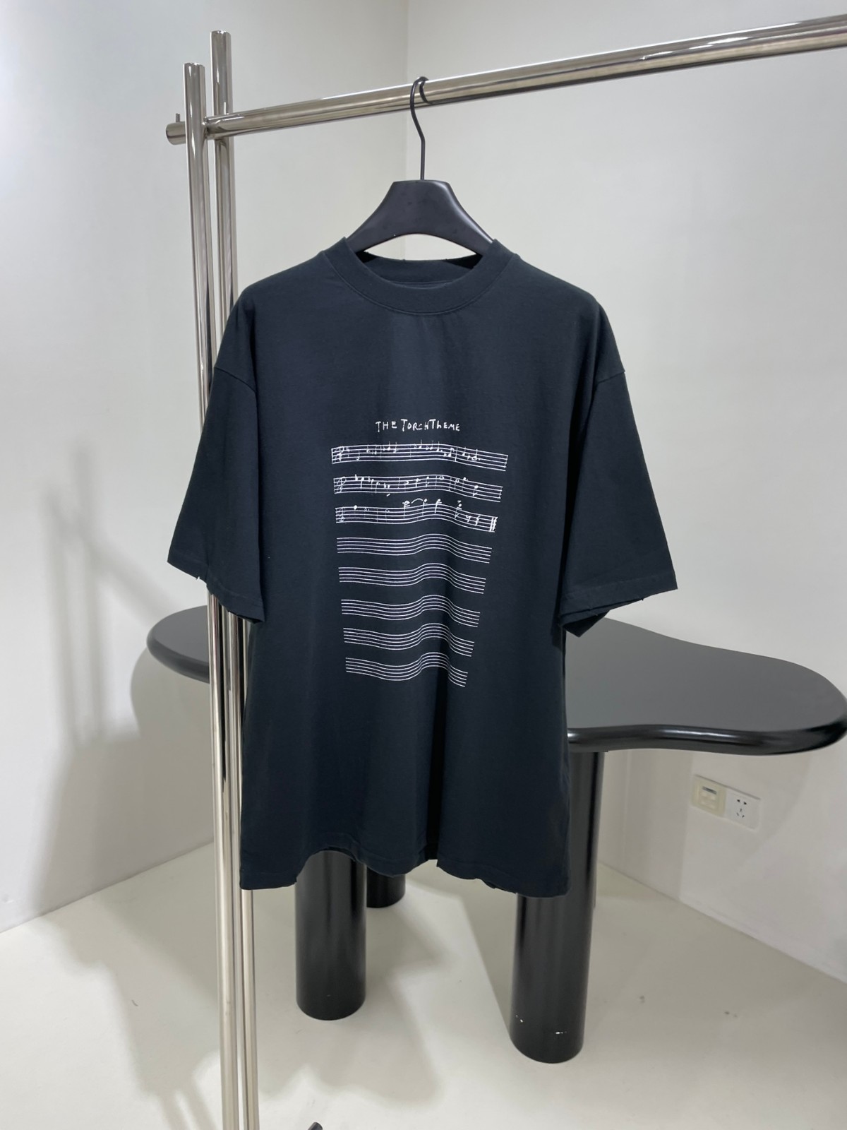 Balenciaga Music| Angelo Badalamenti Series Tシャツ バレンシアガ Tシャツ コピー ブラック