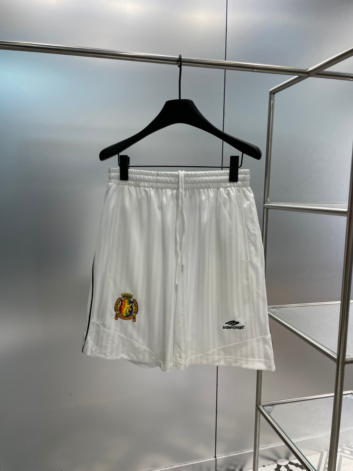 カジュアル SOCCER BAGGY ショートパンツ バレンシアガ パンツ コピー ユニセックス ホワイト