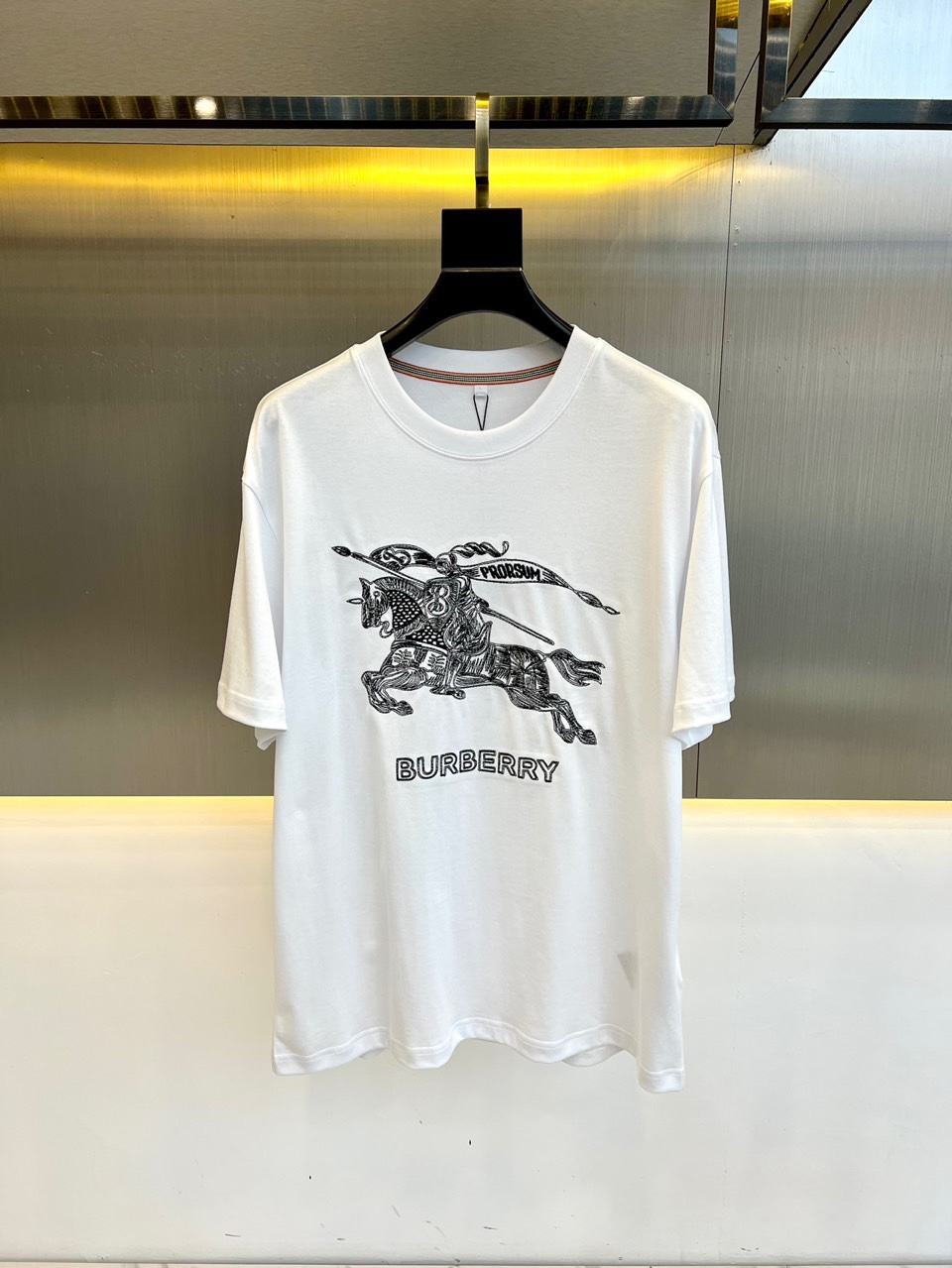 カジュアル 人気 コットンTシャツ バーバリー 半袖Tシャツ コピー ホワイト