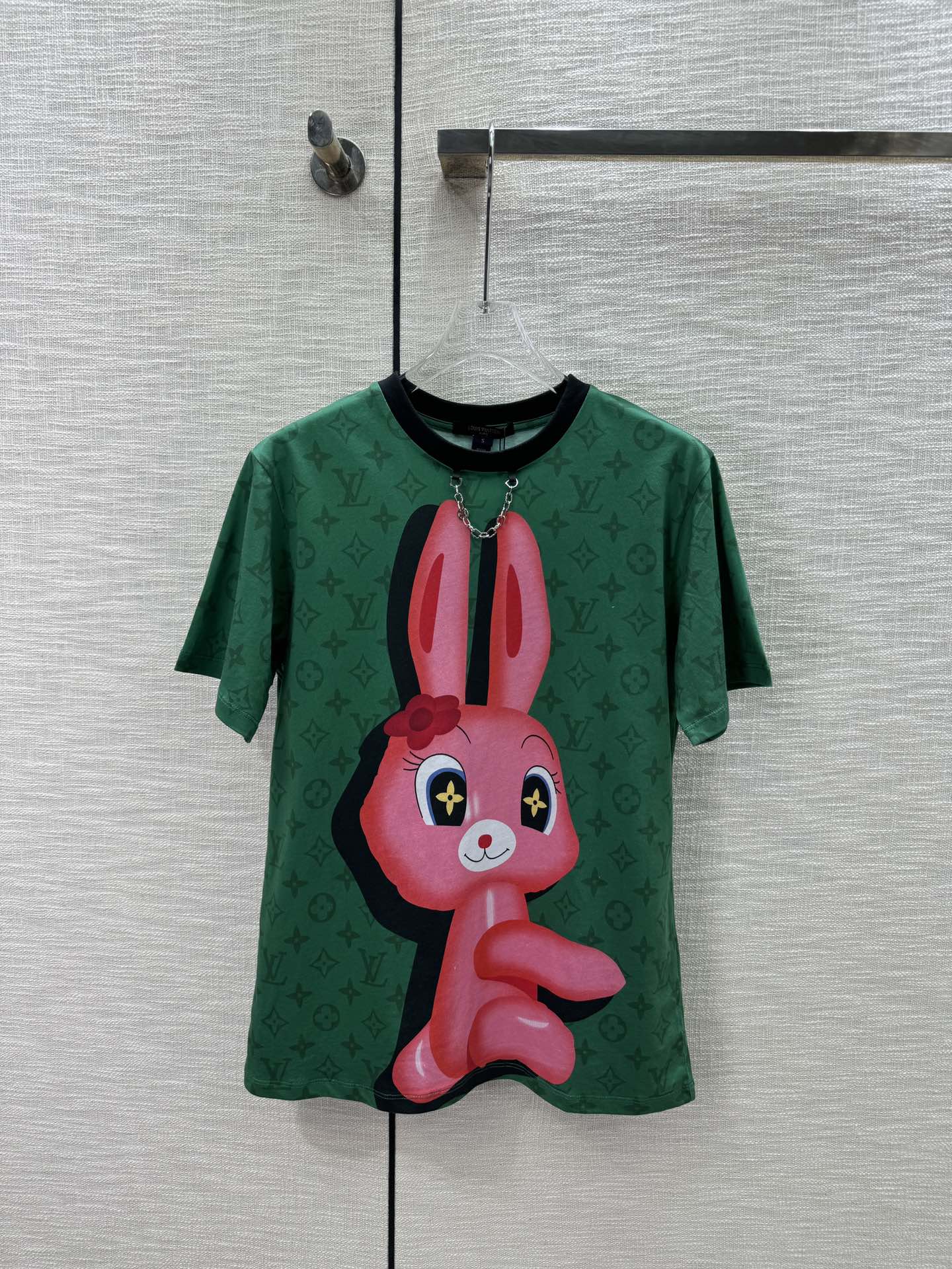 遊び心溢れる コットン Tシャツ ルイ・ヴィトン 半袖Tシャツ コピー クルーネック