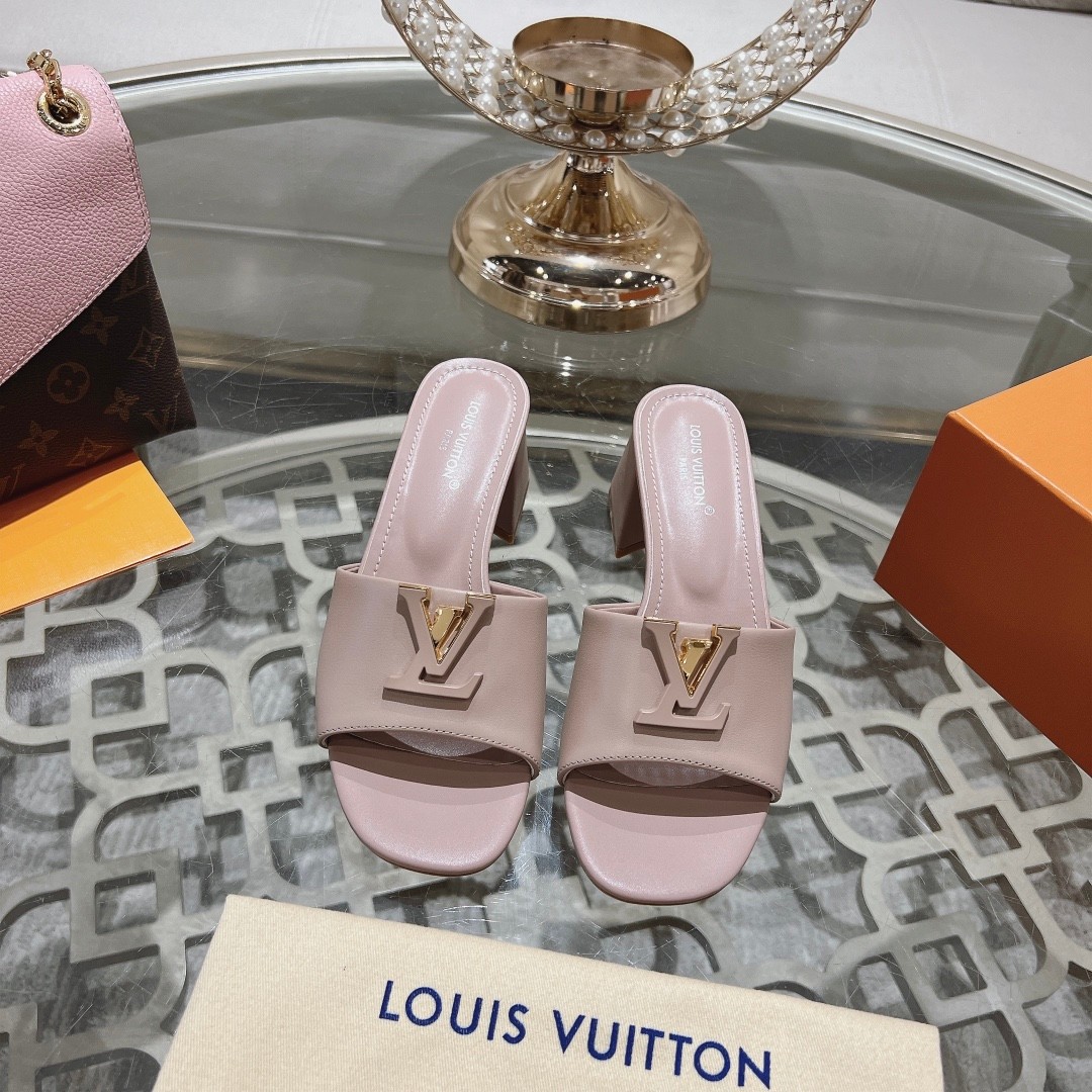 洗練された LV カプリ･ライン ミュール ルイヴィトン サンダル スーパーコピー ピンク