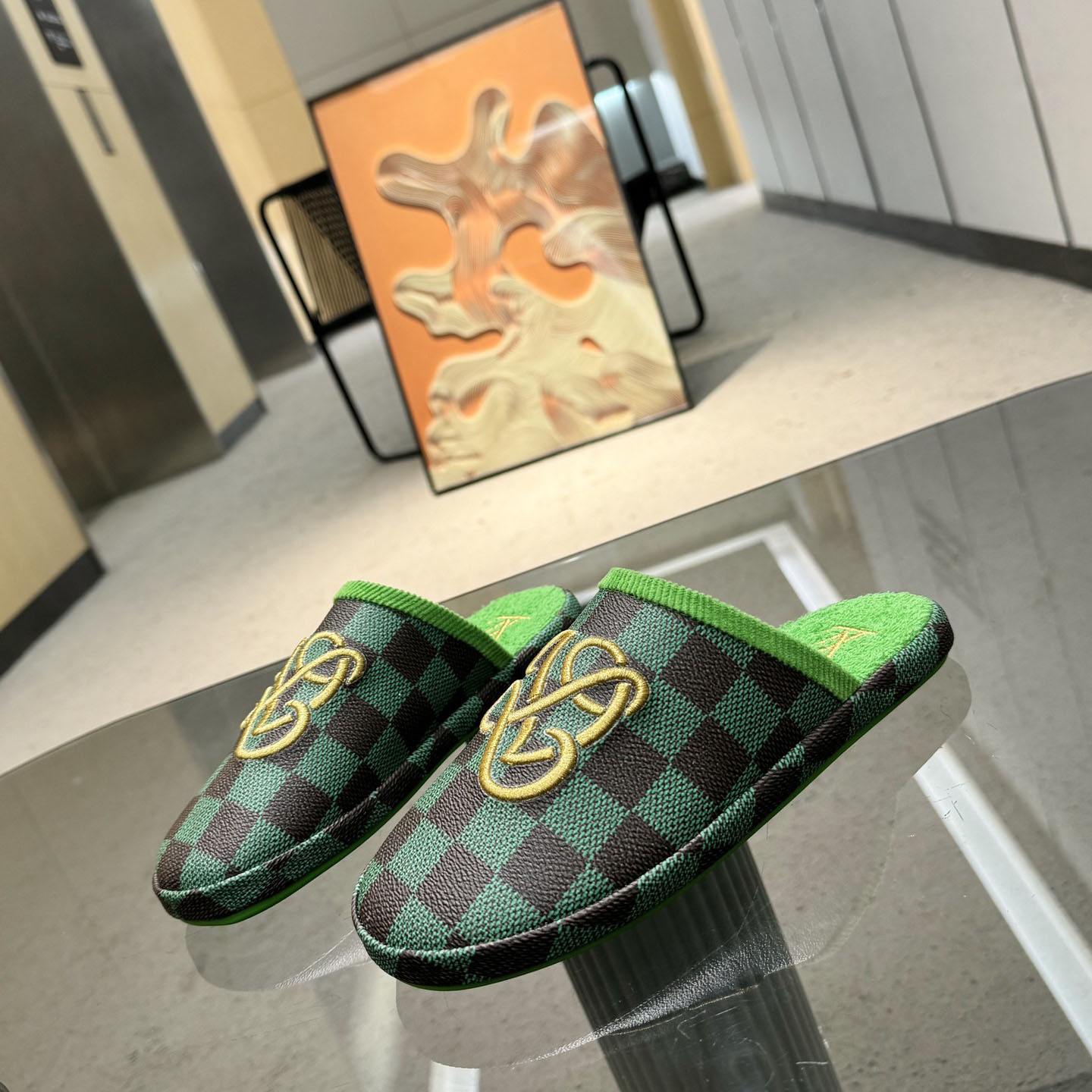 LV パレス･ライン ミュール ルイヴィトン サンダル スーパーコピー グリーン