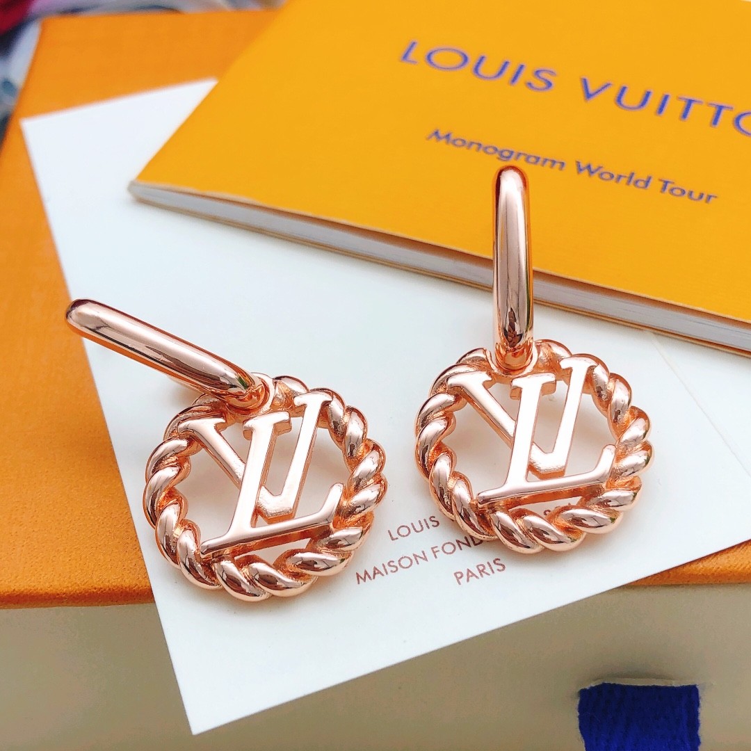 ピアス･ノーティカル ルイヴィトン イヤリング 偽物 アクセサリー ピンクゴールド