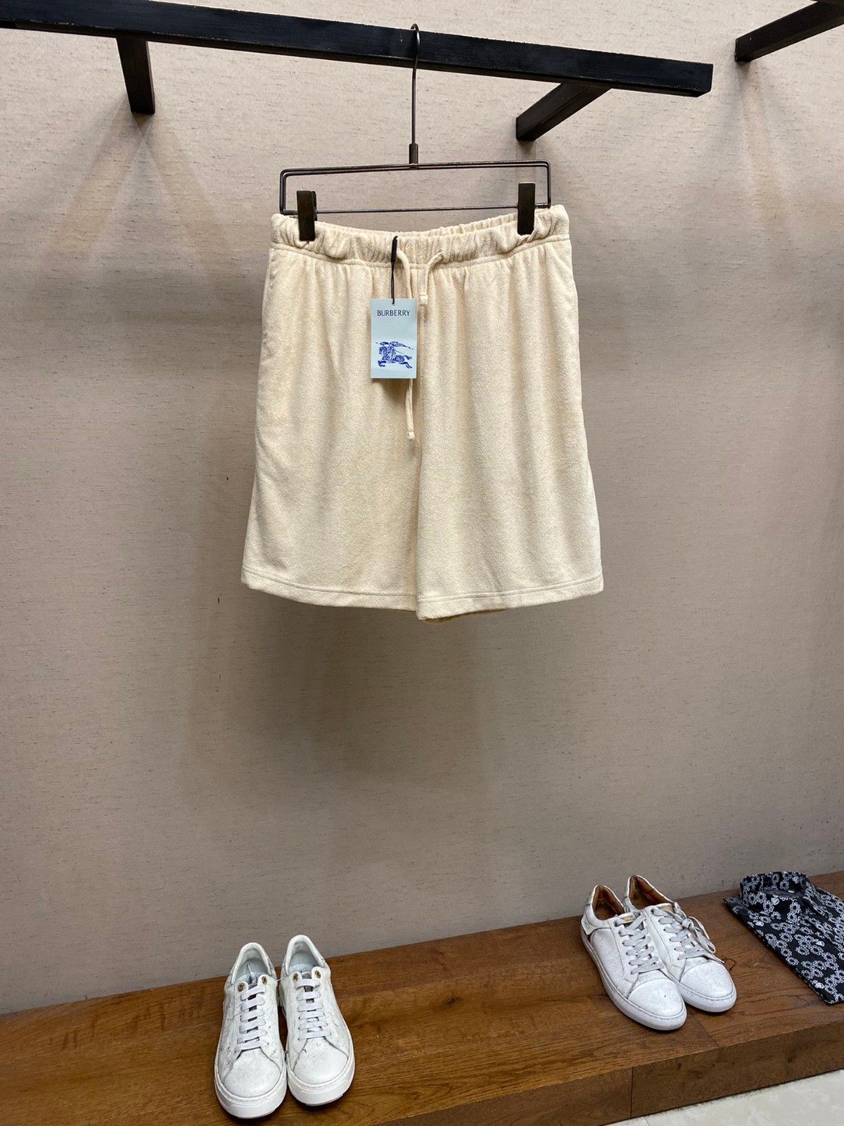 コットンタオル ショーツ バーバリー パンツ コピー ショートパンツ ベージュ