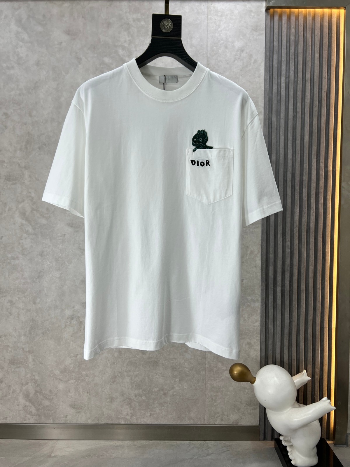 大人 可愛い クルーネックTシャツ クリスチャン・ディオール 半袖Tシャツ コピー ホワイト