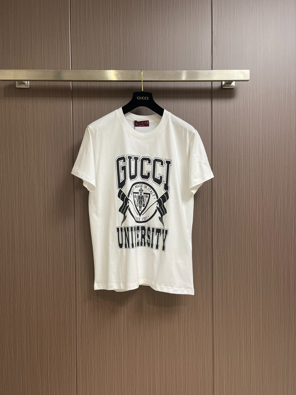 ロゴプリント コットン 半袖Tシャツ グッチ Tシャツ コピー ホワイト