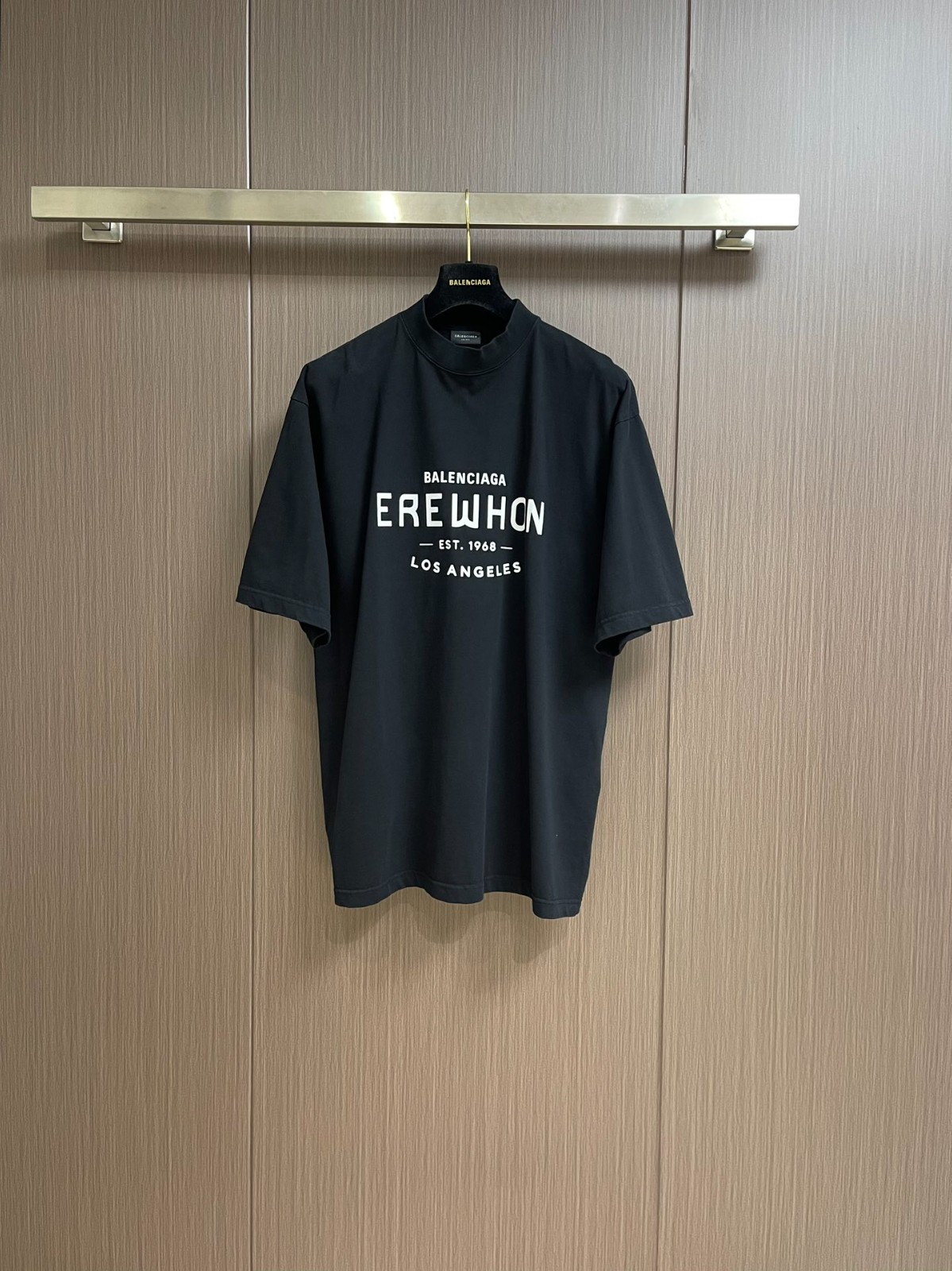 ユニセックス バレンシアガ Tシャツ コピー カジュアル プリント 半袖Tシャツ ブラック