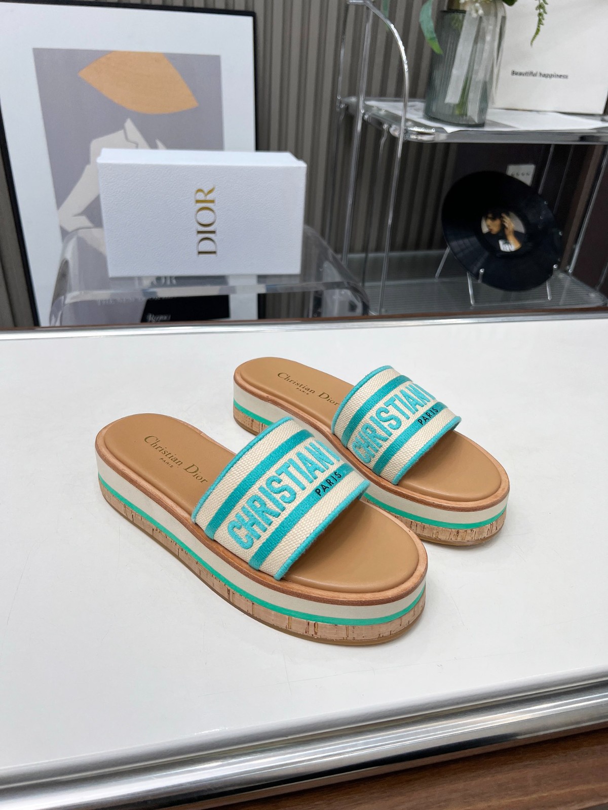 DIOR】ディオール ☆ Dway ヒールスライド ホワイト 送料込