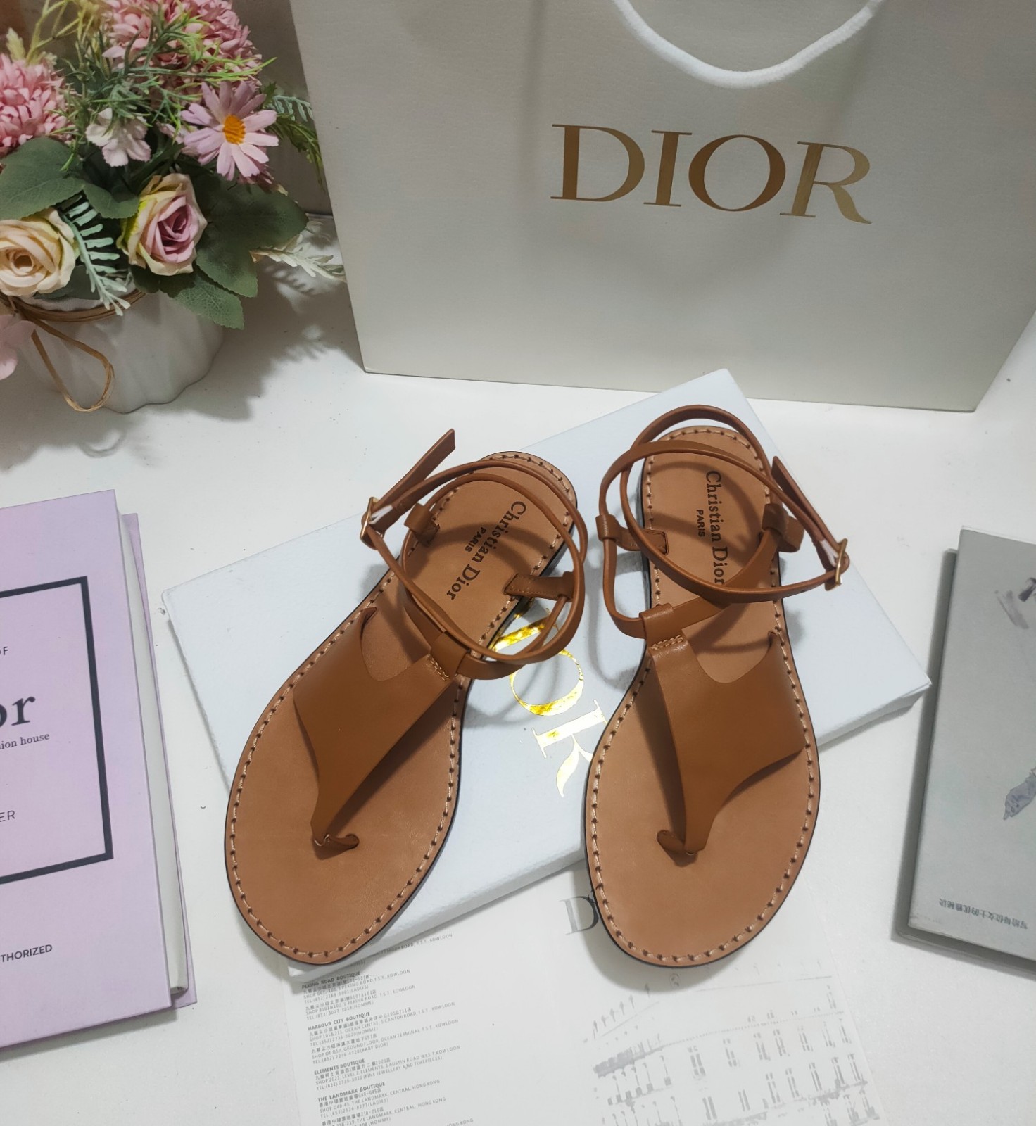Dioriviera Dior Sun ビーチサンダル クリスチャン・ディオール サンダル コピー ブラウン