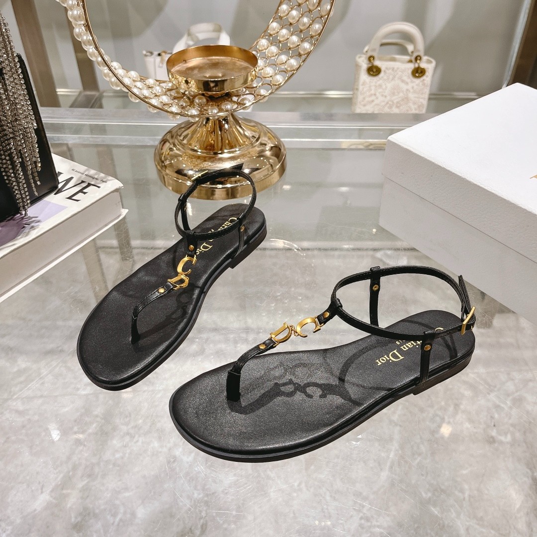 Dioriviera C'est Dior ビーチサンダル クリスチャン・ディオール サンダル コピー ブラック