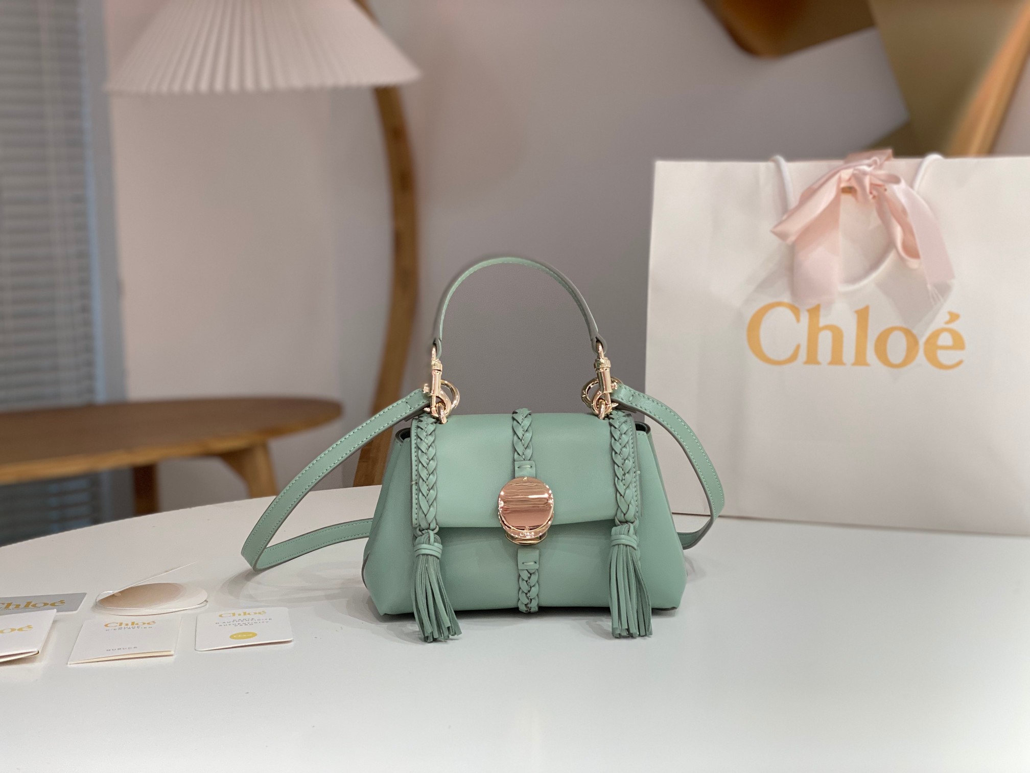 PENELOPE ミニ ソフト ショルダーバッグ クロエ バッグ スーパーコピー グリーン