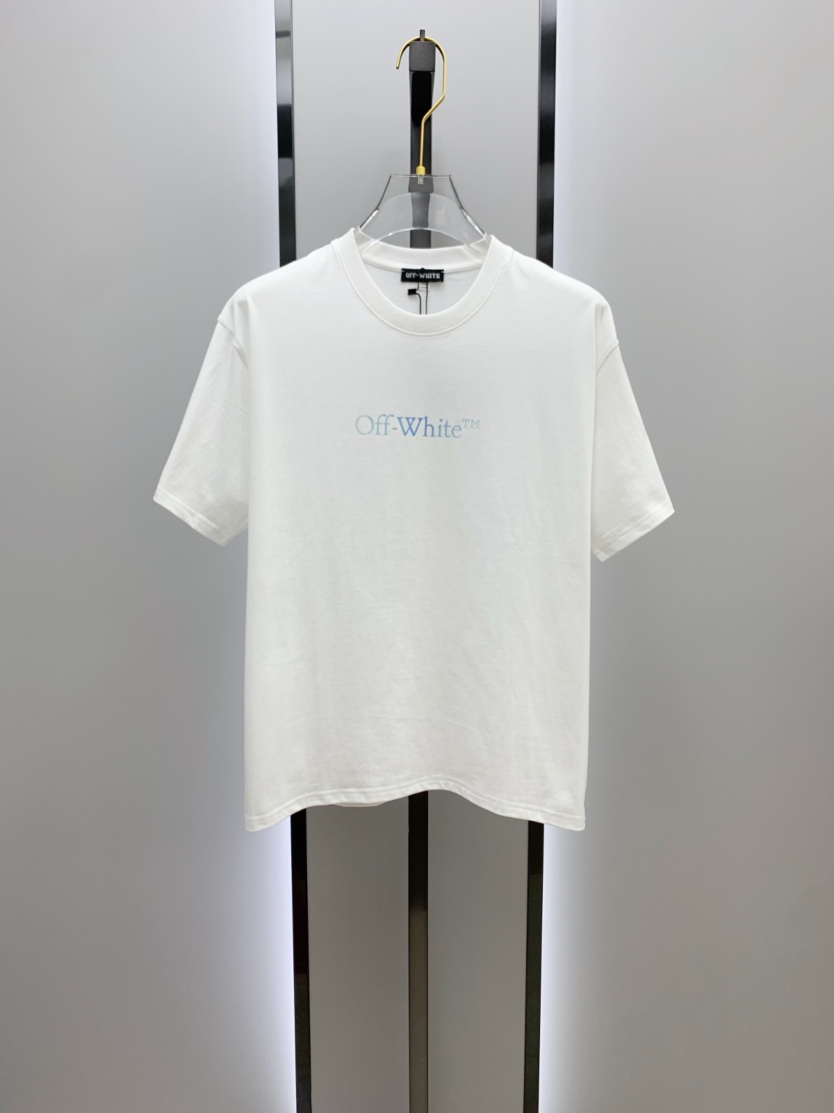 カジュアル ロゴ入り オフホワイト Tシャツ コピー コットン 半袖Tシャツ ホワイト