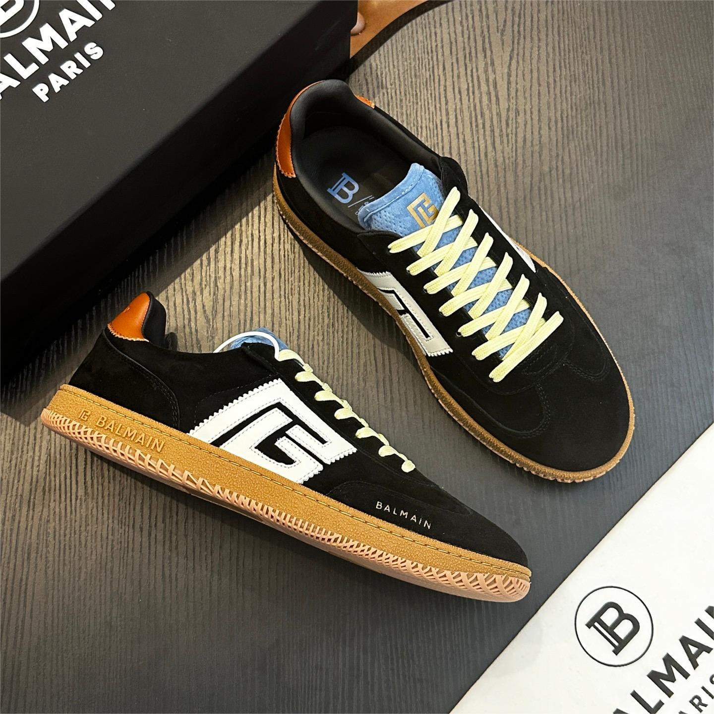 カジュアル バルマン スニーカー スーパーコピー 定番 Balmain Swan スエードスニーカー