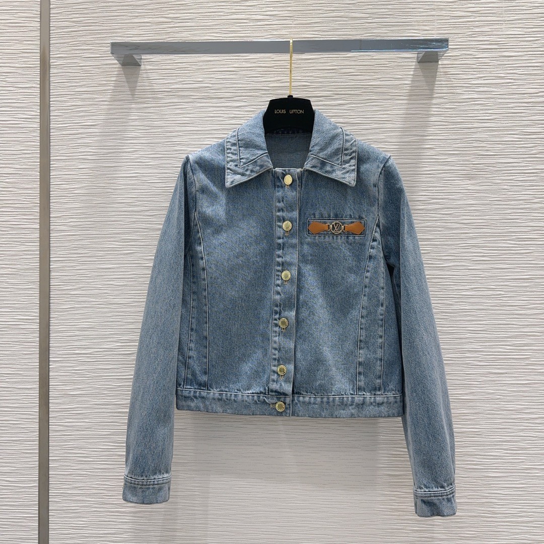 LVサークルタブデニムジャケット ルイヴィトン ジャケット コピー レディース