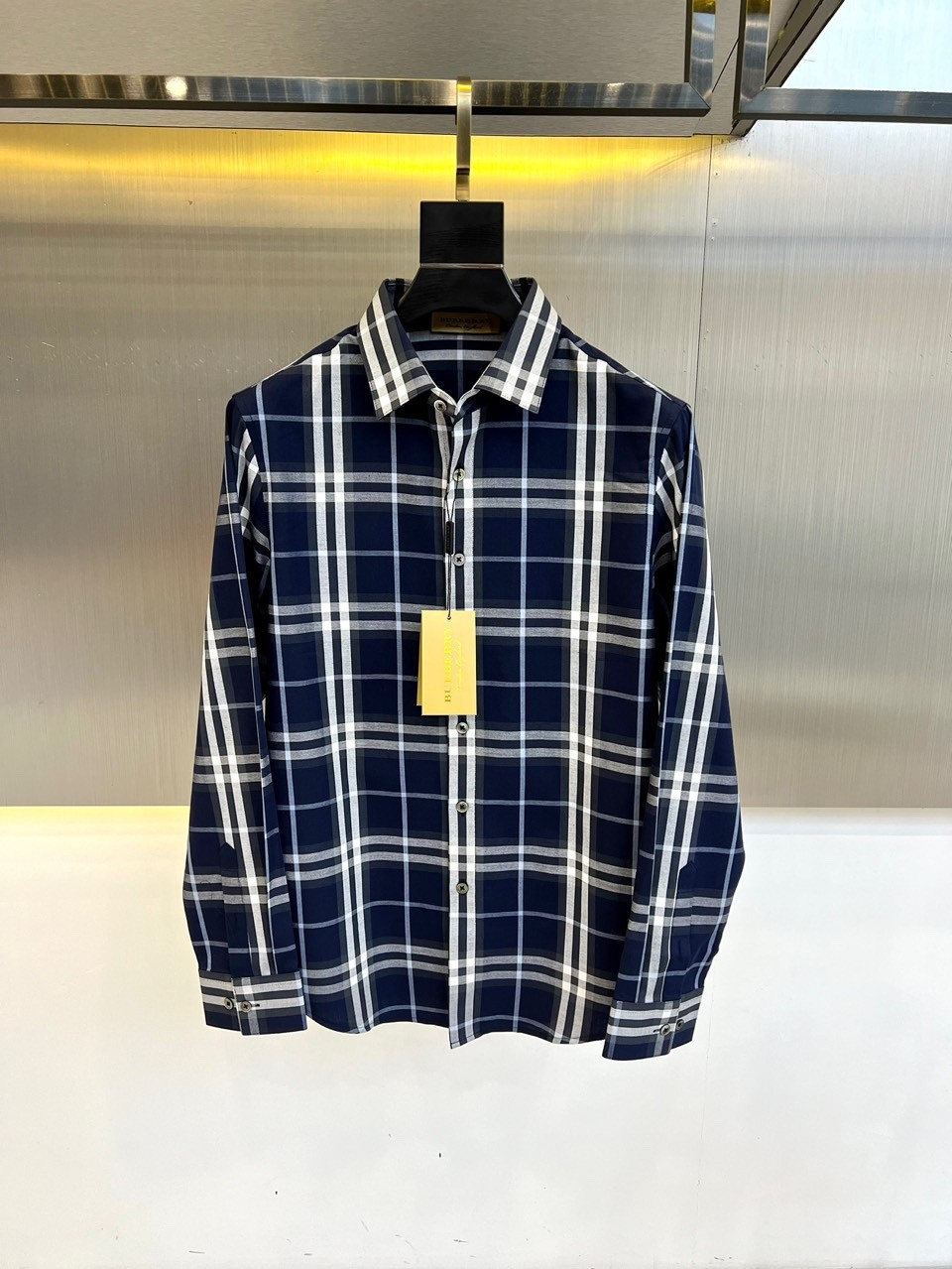 バーバリー シャツ コピー 定番 コットン チェックシャツ ロングスリーブ