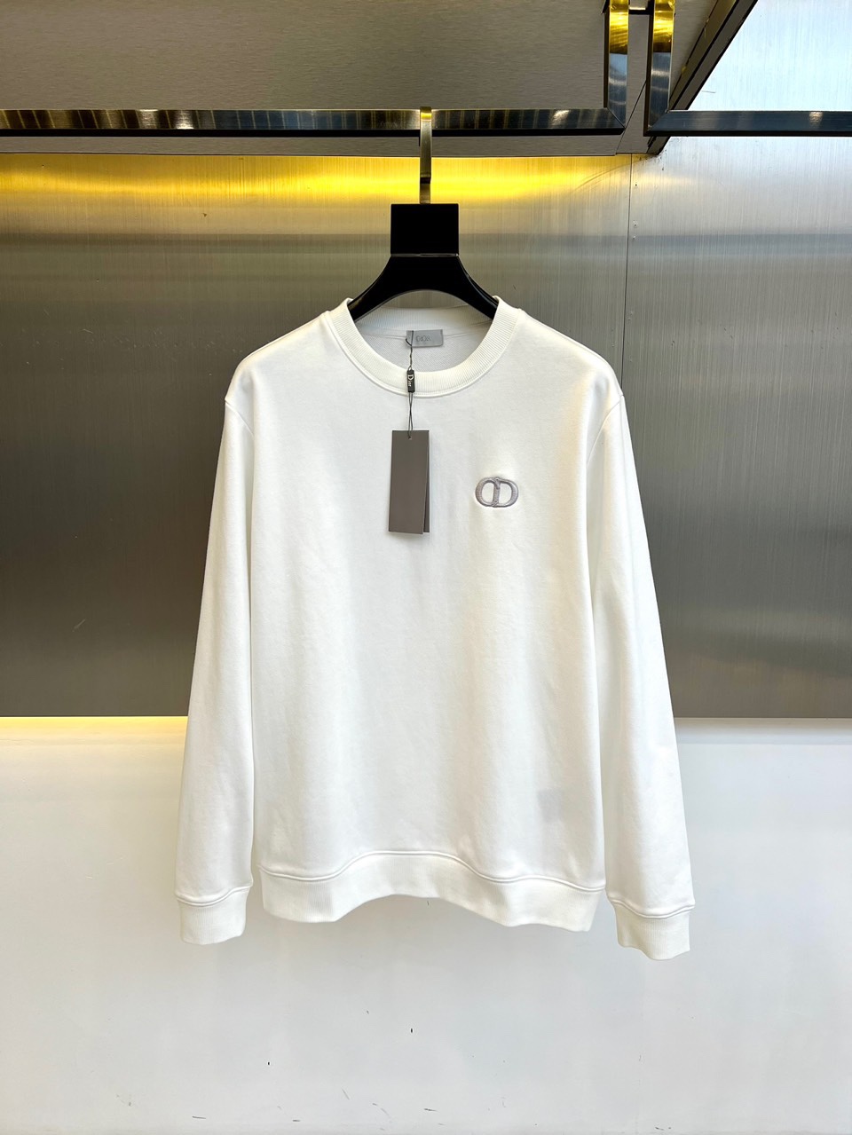 シンプル コットン スウェットシャツ クリスチャン・ディオール Tシャツ コピー ホワイト