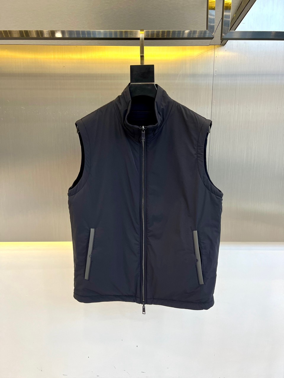 リバーシブル両面仕様 ベスト エルメネジルド・ゼニア ジャケット コピー ネイビー
