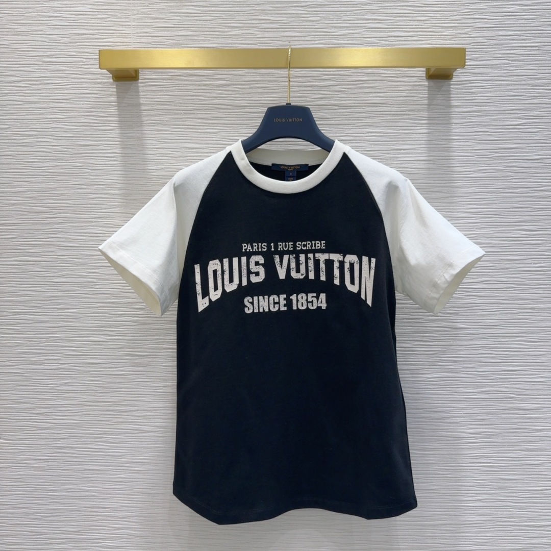シグネチャー バーシティTシャツ ルイ・ヴィトン 半袖Tシャツ コピー トップス