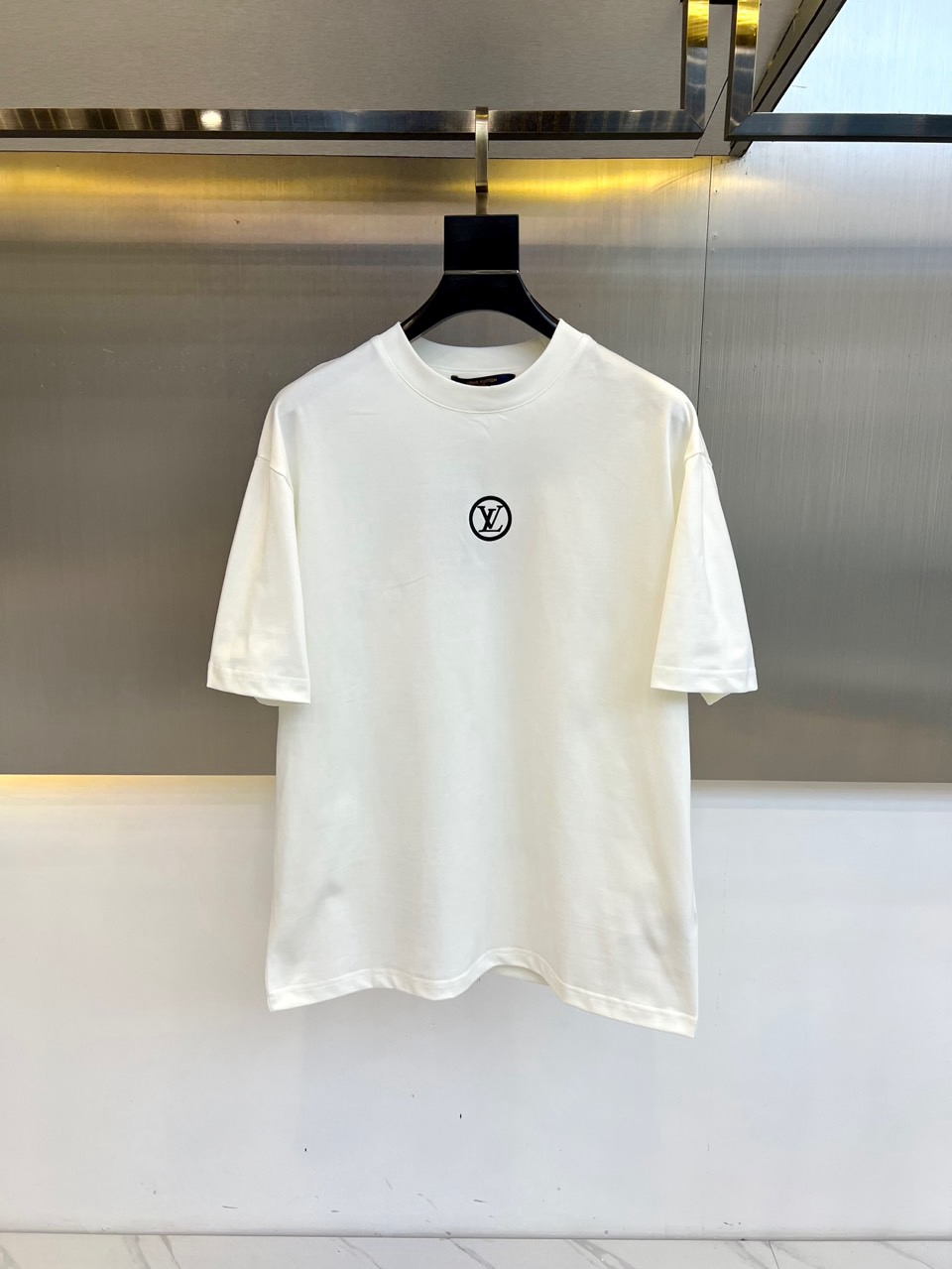 カジュアル ロゴ コットン 半袖Tシャツ ルイ・ヴィトン Tシャツ コピー ホワイト