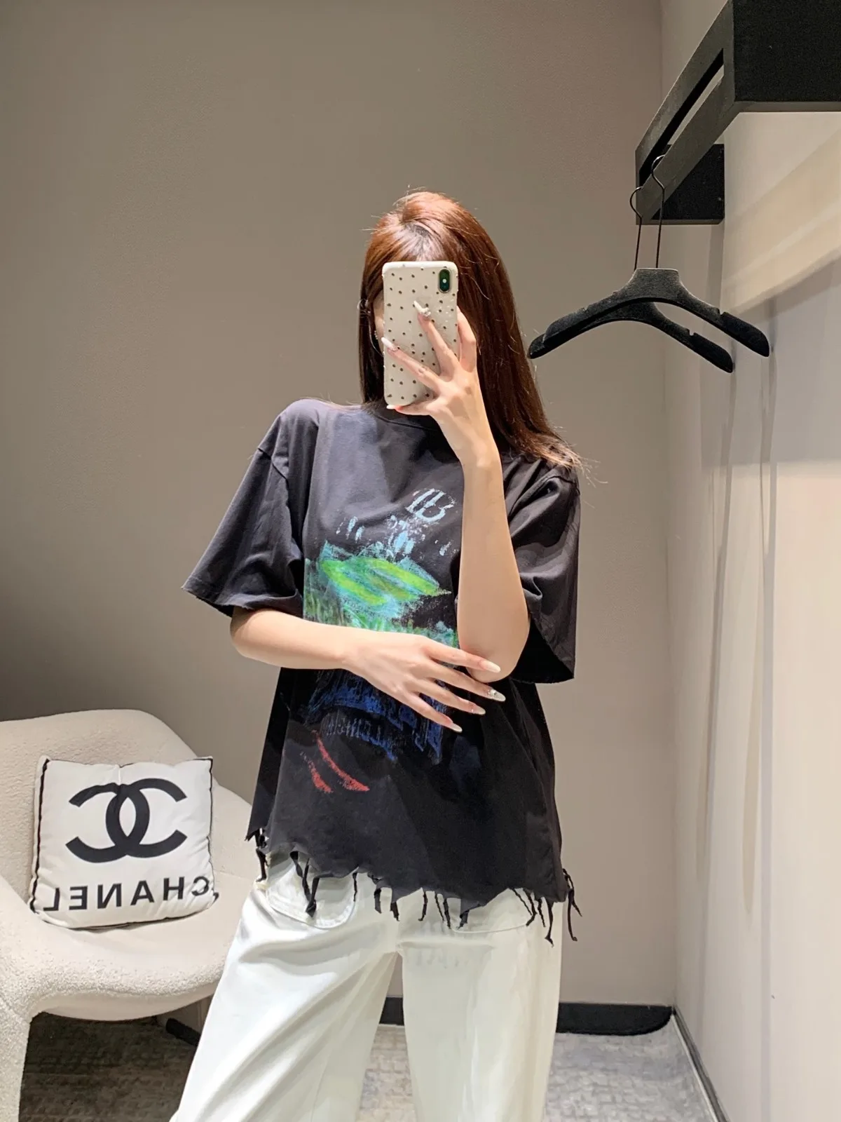 プリント入り コットン 半袖Tシャツ バレンシアガ Tシャツ コピー ユニセックス プリント入り コットン 半袖Tシャツ バレンシアガ Tシャツ コピー ユニセックス