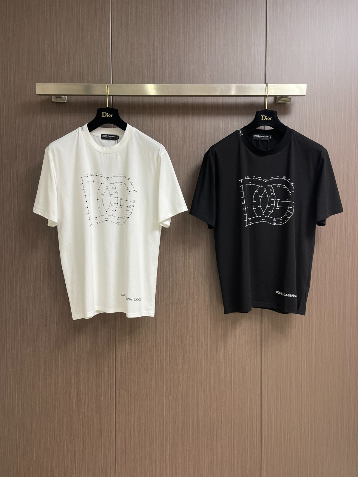 おしゃれ シンプル ドルチェ&ガッバーナ Tシャツ コピー ロゴ入り 半袖Tシャツ コットン