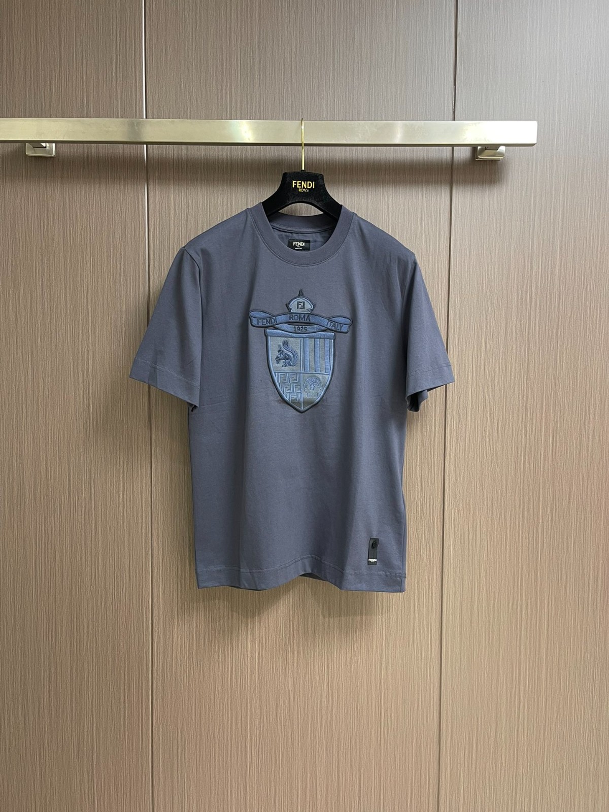 コットン 半袖クルーネックTシャツ フェンディ Tシャツ コピー カジュアル