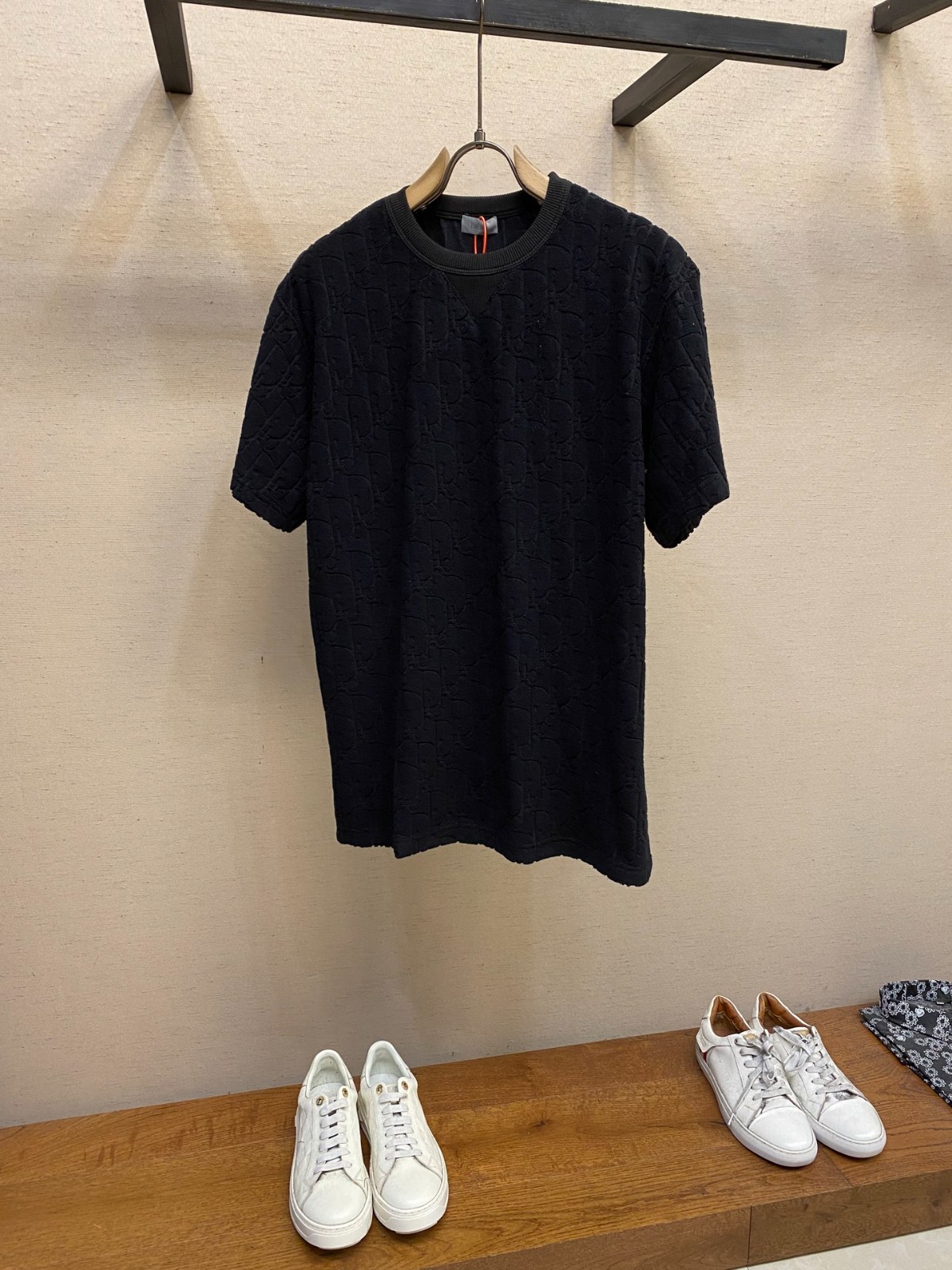 テリーコットン ジャカード クリスチャン・ディオール Tシャツ コピー ブラック