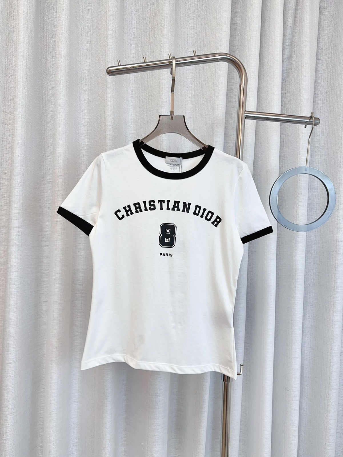 ディオール/クリスチャンディオール/Tシャツ/ダークネイビー×白