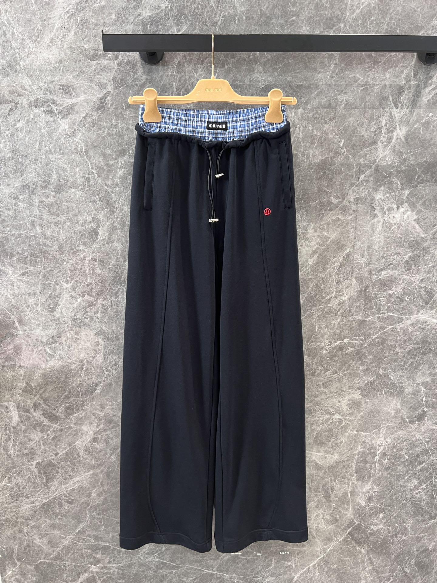 おしゃれ ダブルウエスト ロングパンツ ミュウミュウ パンツ コピー