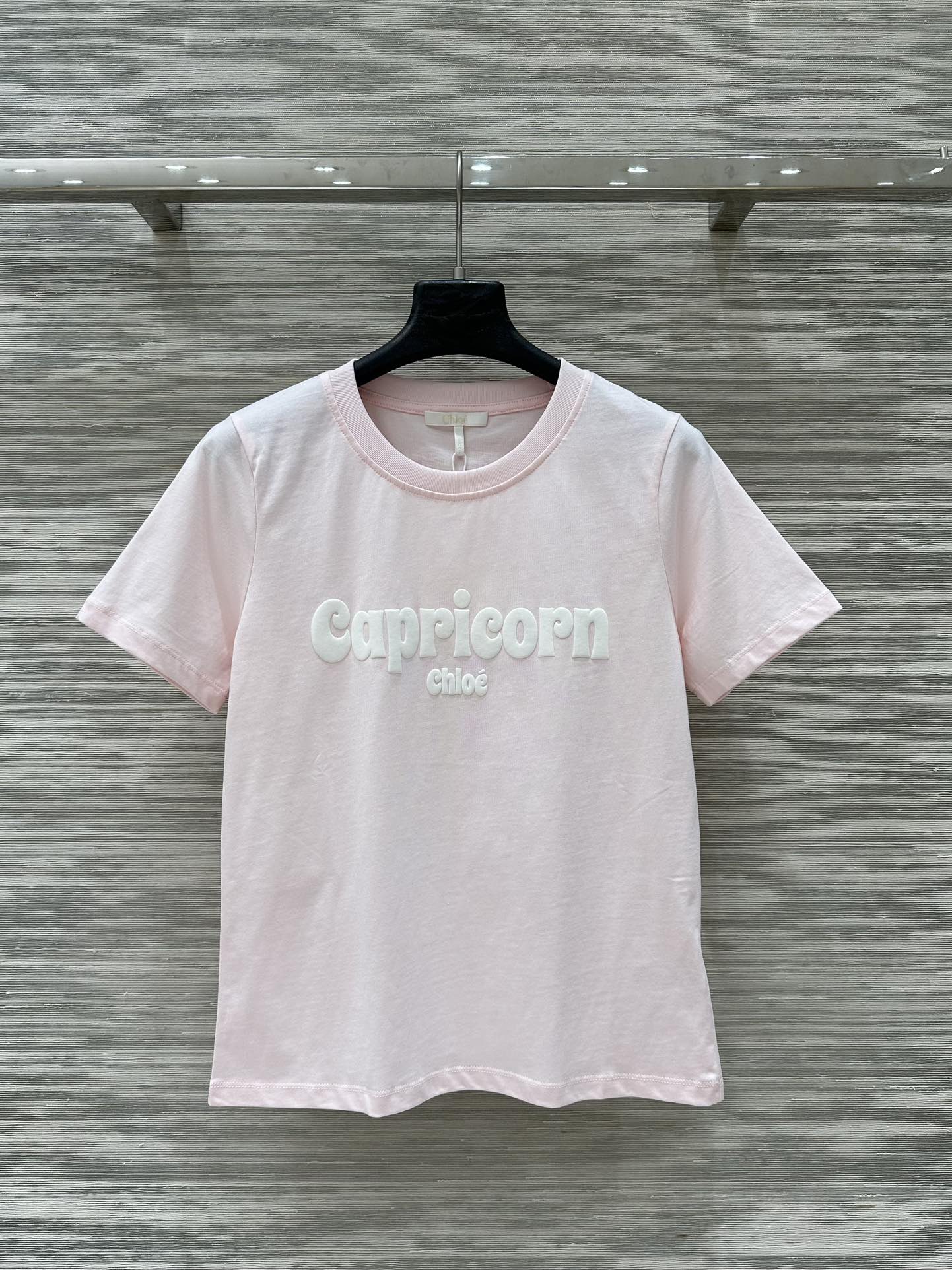 コットンジャージー CAPRICORNTシャツ クロエ Tシャツ スーパーコピー ピンク