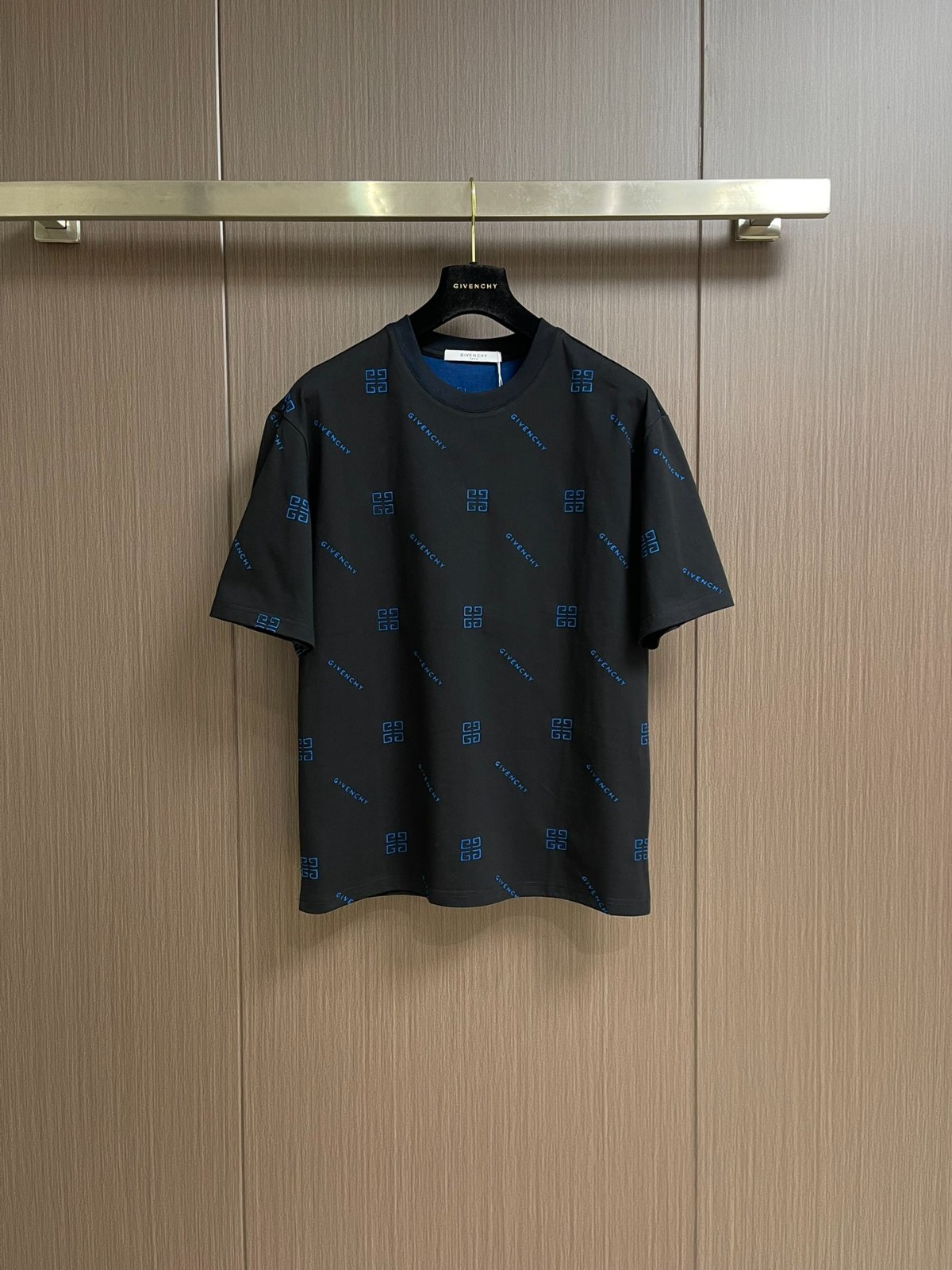 上品 カジュアル コットン 半袖Tシャツ ジバンシィ Tシャツ コピー ブラック