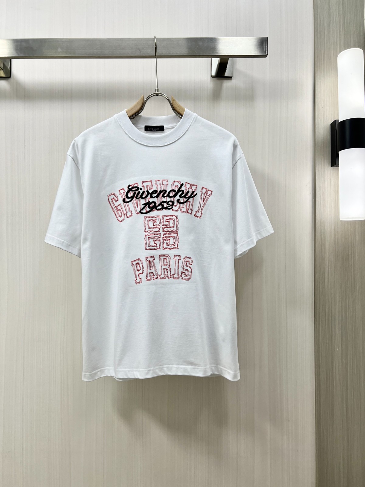 カジュアル お洒落 クルーネック 半袖Tシャツ ジバンシィ Tシャツ コピー ホワイト