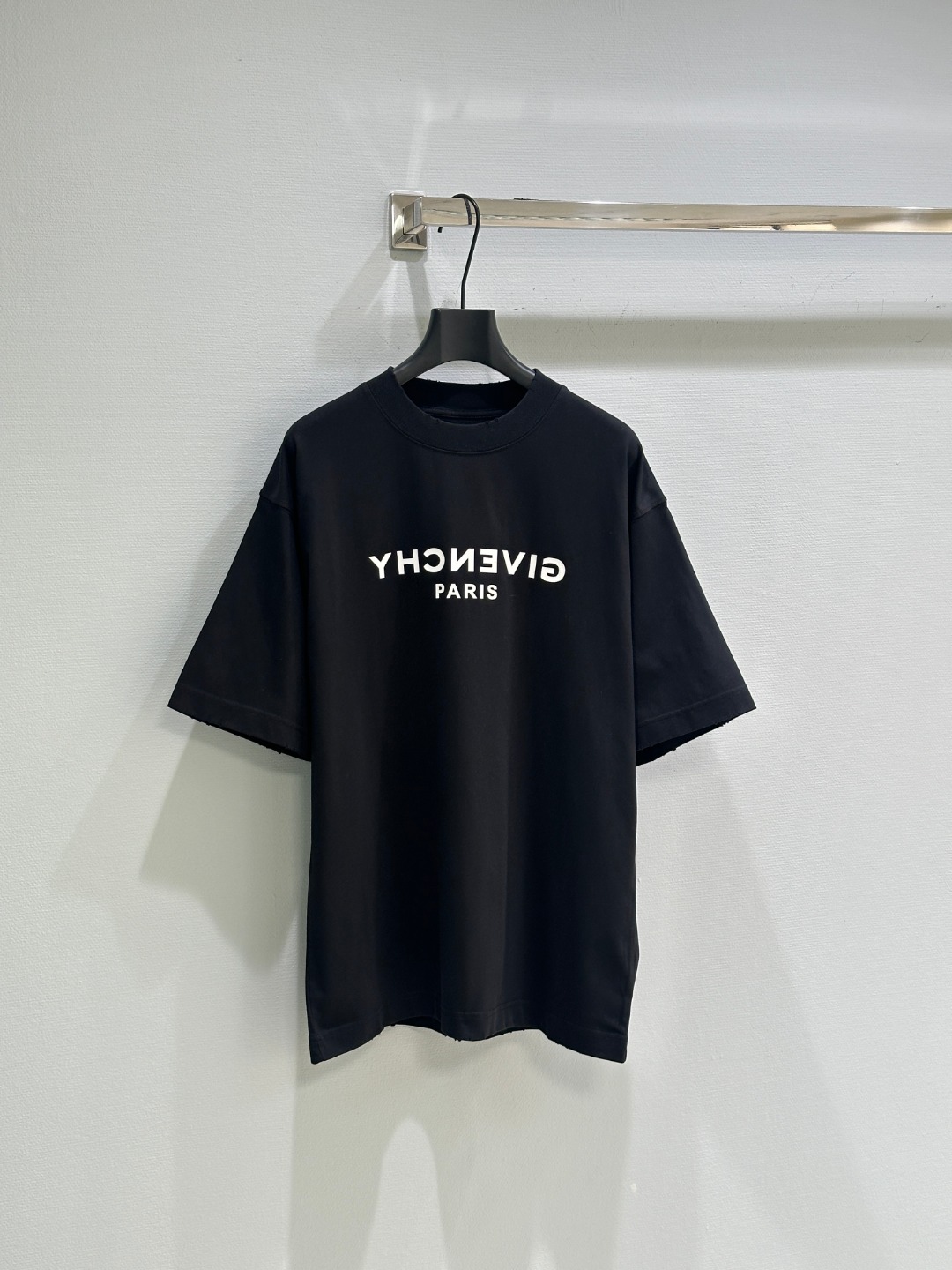 カジュアル ロゴ入り 半袖Tシャツ ジバンシィ Tシャツ コピー コットン ブラック