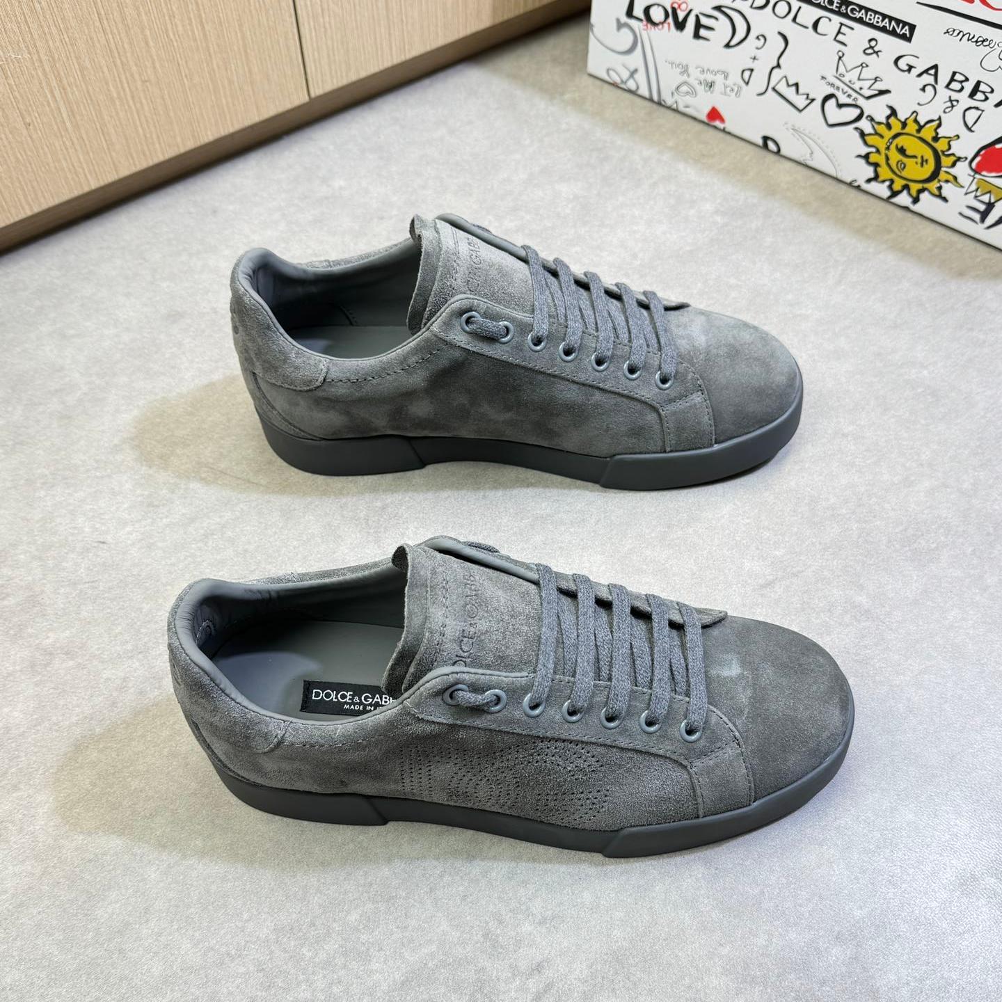 ドルチェ&ガッバーナ PORTOFINO LIGHT ストローベル スニーカー コピー グレー