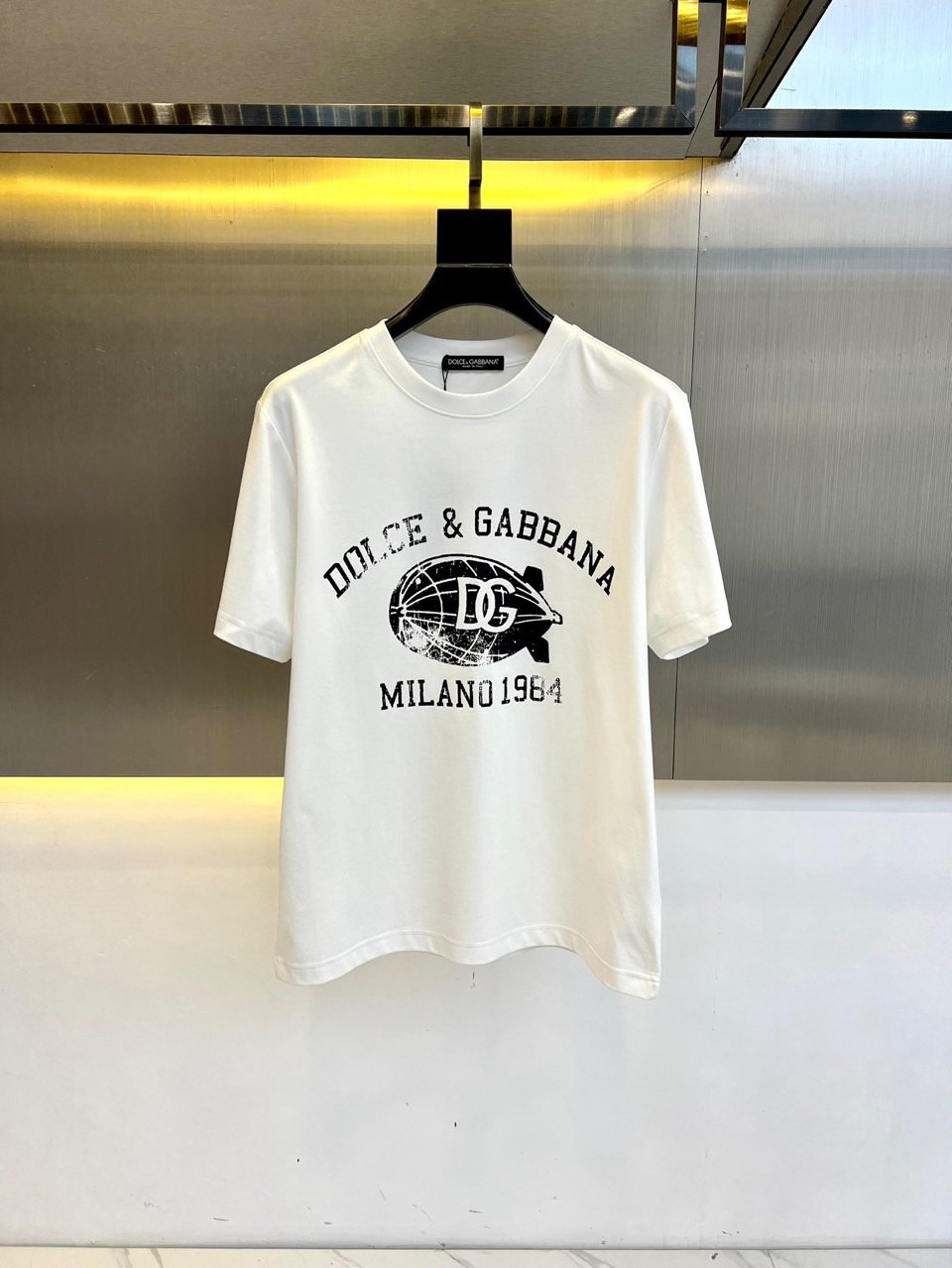 カジュアル 定番 プリント ドルチェ&ガッバーナ Tシャツ コピー 半袖Tシャツ ホワイト