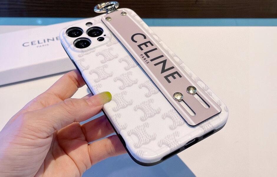 セリーヌ アイフォンケース コピー iPhone 14 ケース バンドホルダー スマホケース