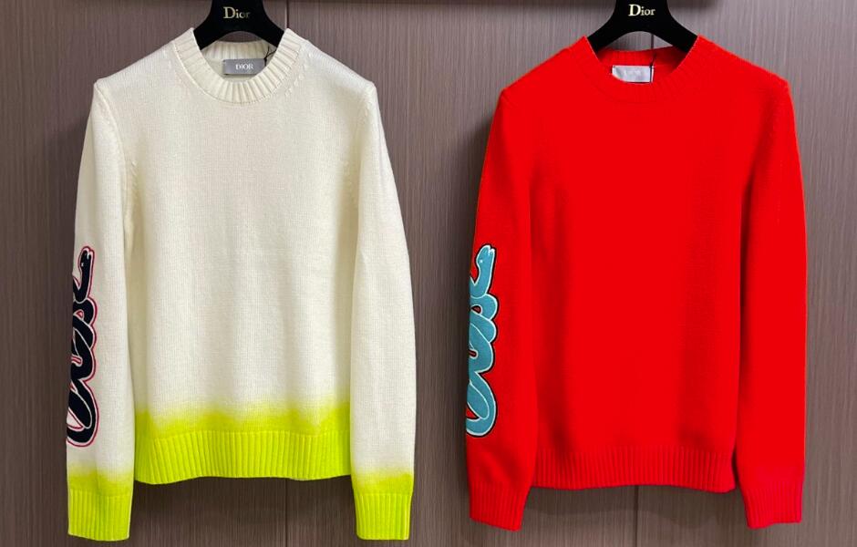 DIOR AND KAWS セーター クリスチャン・ディオール セーター コピー ウール