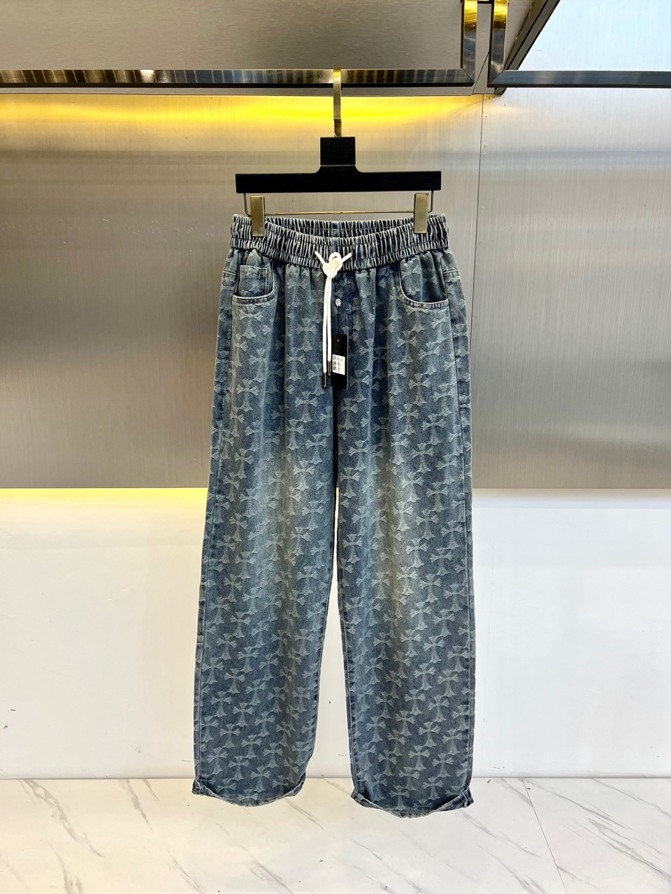 お洒落 総柄 合わせやすい デニムパンツ クロムハーツ ジーンズ コピー メンズ