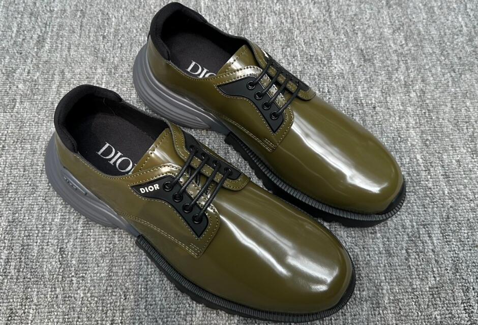 Dior Combat ダービーシューズ クリスチャン・ディオール シューズ コピー メンズ グリーン