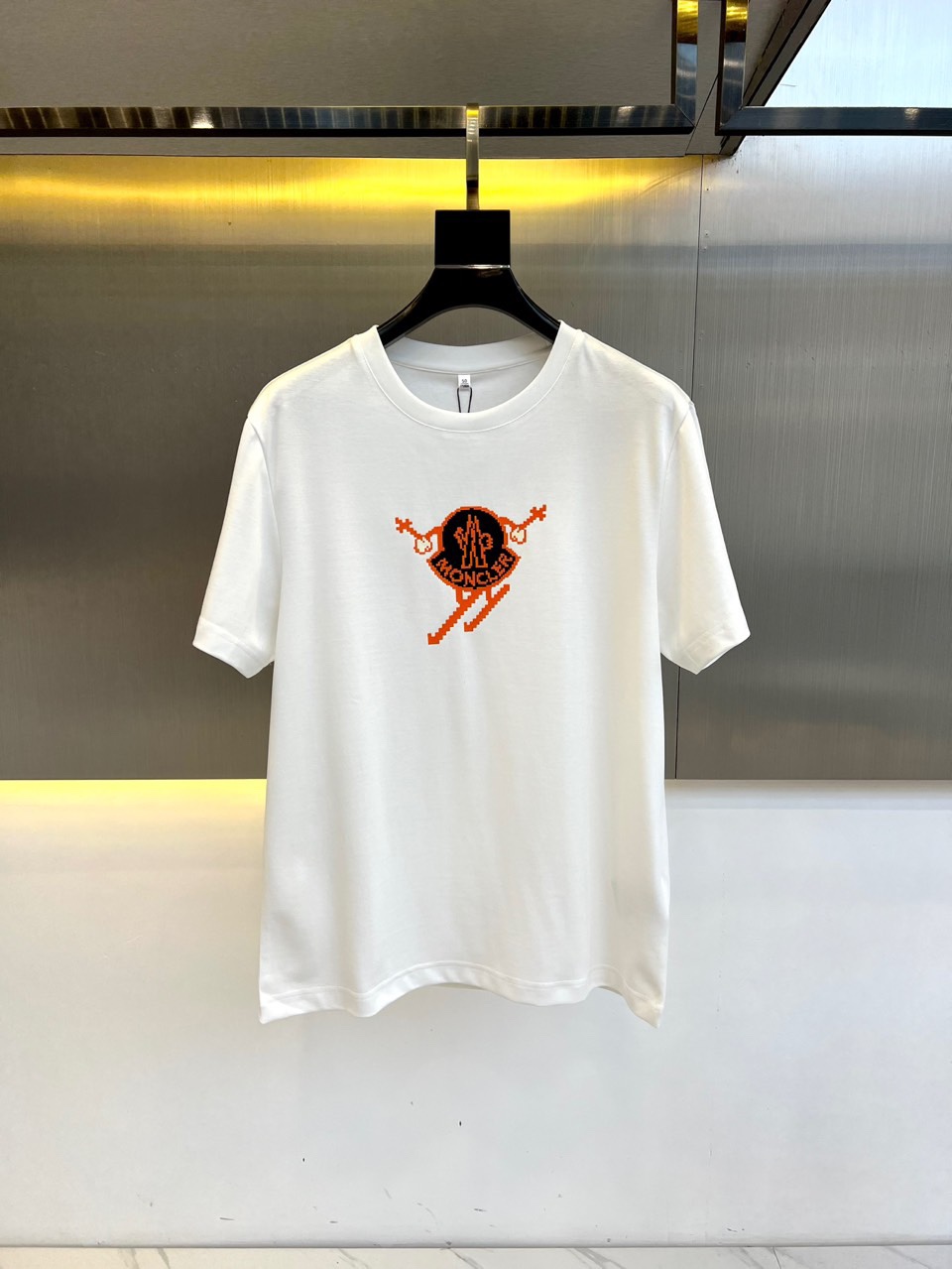 人気 コットン プリント モンクレール Tシャツ スーパーコピー 半袖Tシャツ ホワイト