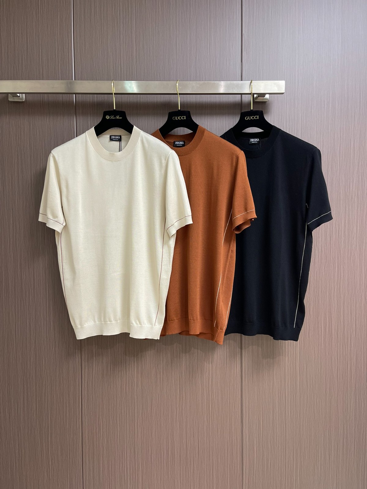 シンプル 上品 ニットTシャツ エルメネジルド・ゼニア Tシャツ コピー