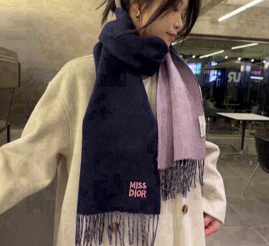 秋冬 定番 カシミヤ マフラー クリスチャン・ディオール スカーフ 偽物