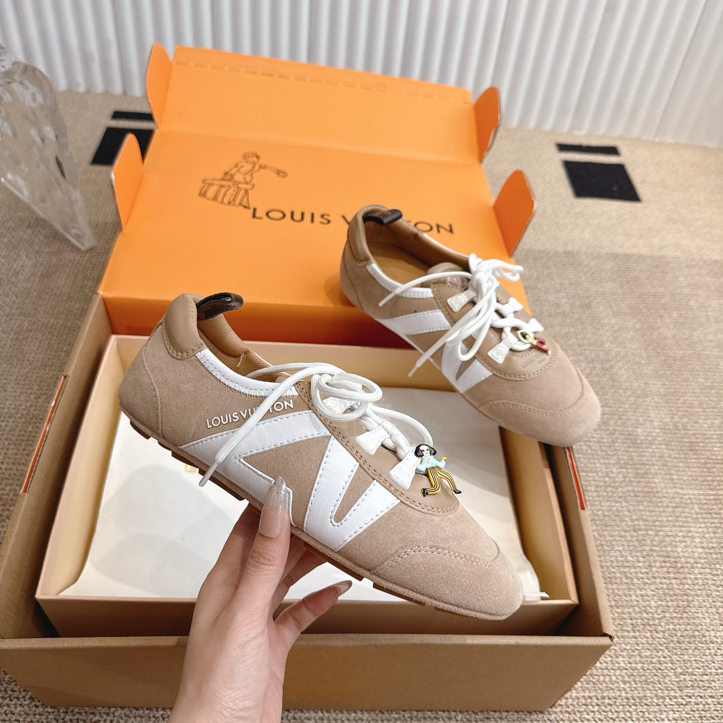 人気新作～LV スニーカリーナ ルイ・ヴィトン スニーカー スーパーコピー スエード